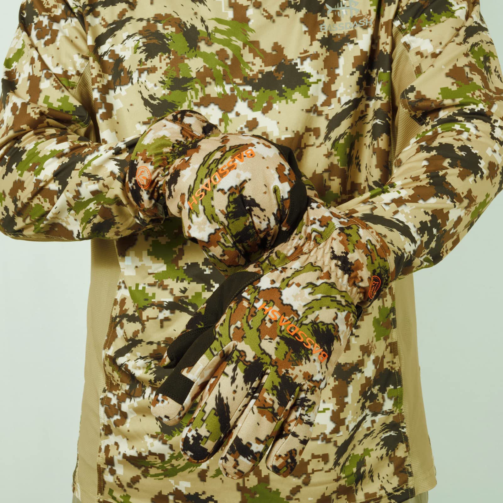 Guantes de caza aislados para hombre Guantes de camuflaje impermeables para clima frío Actividades al aire libre HG02M