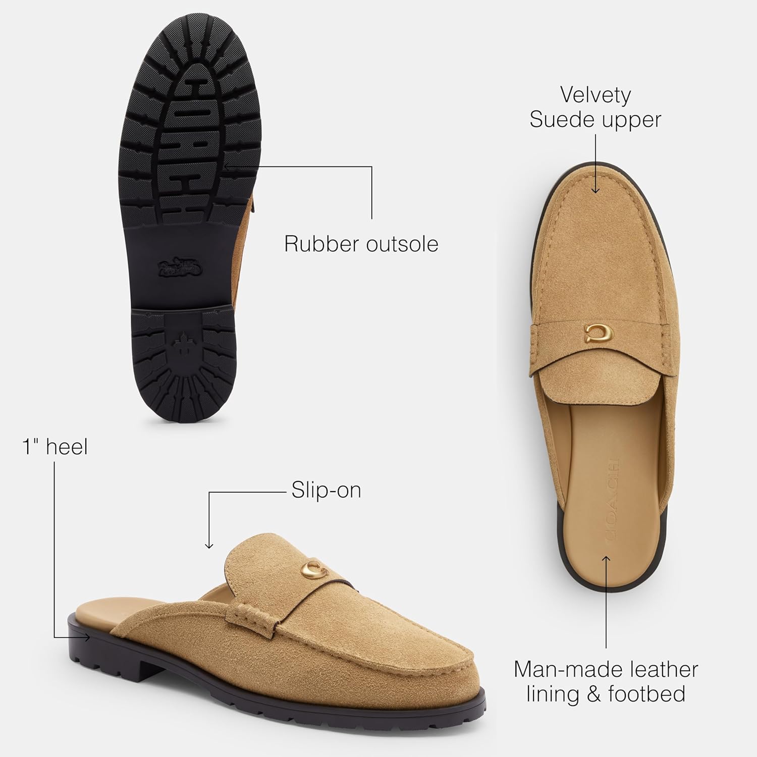 Coach Women's Jocelyn Backless Loafers