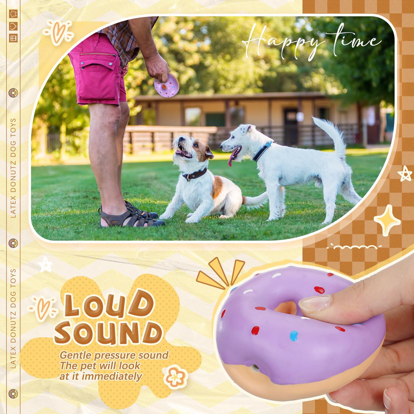 JellyArch 16 piezas de juguetes de látex chirriantes para perros masticadores agresivos, juguete masticable resistente y duradero para perros, juguetes de dentición sin relleno, juguetes para jugar