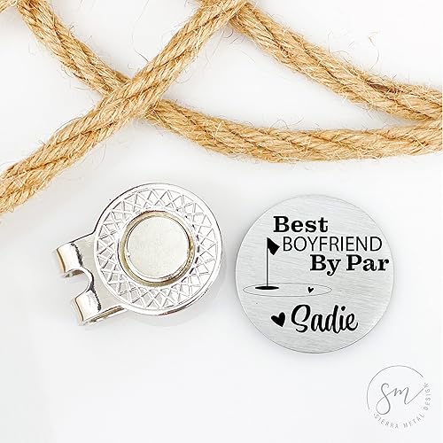 Miniatura 4 de Troy Bisbee Golf Ball Marker Best Boyfriend By Par Gift for Boyfriend Gift Ideas for Boyfriend for Men Valentines Day Gift for Him Gift from