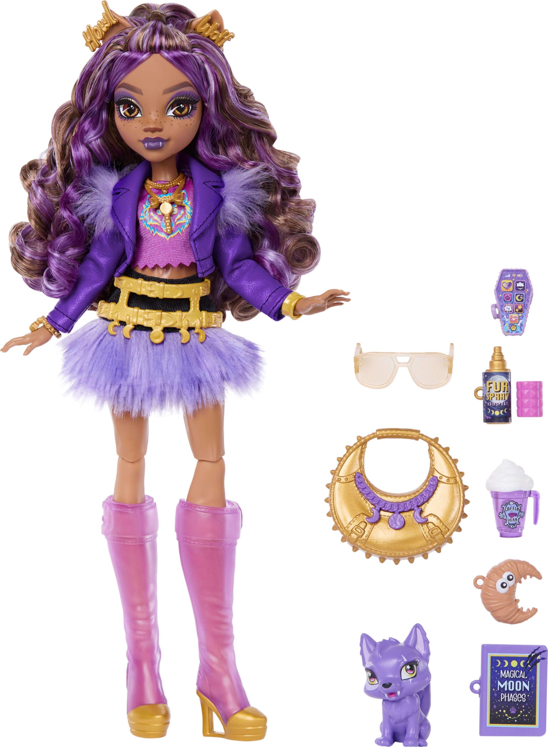 Monster High Lalka Clawdeen Wolf z wilczym szczeniakiem