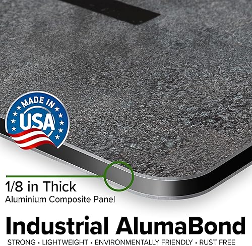 Miniatura 973 de My Sign Center - Letrero personalizado, 11 colores de fuente, 13 estilos de fuente, 4 opciones de agujero, 22 tamaños, 8 x 32 pulgadas, sin óxido,