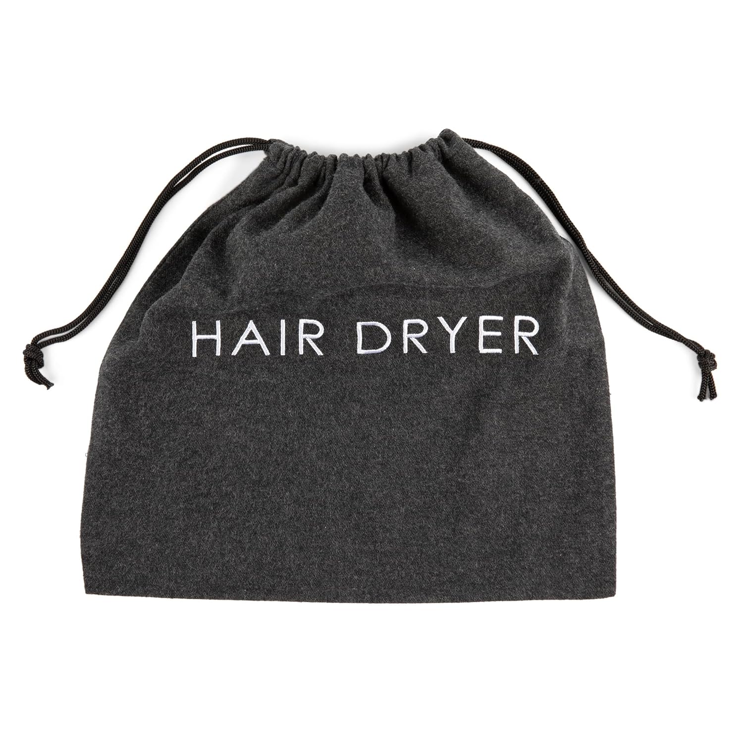 Jerdon 12 x 12 Gray Hair Dryer Bag with Drawstring