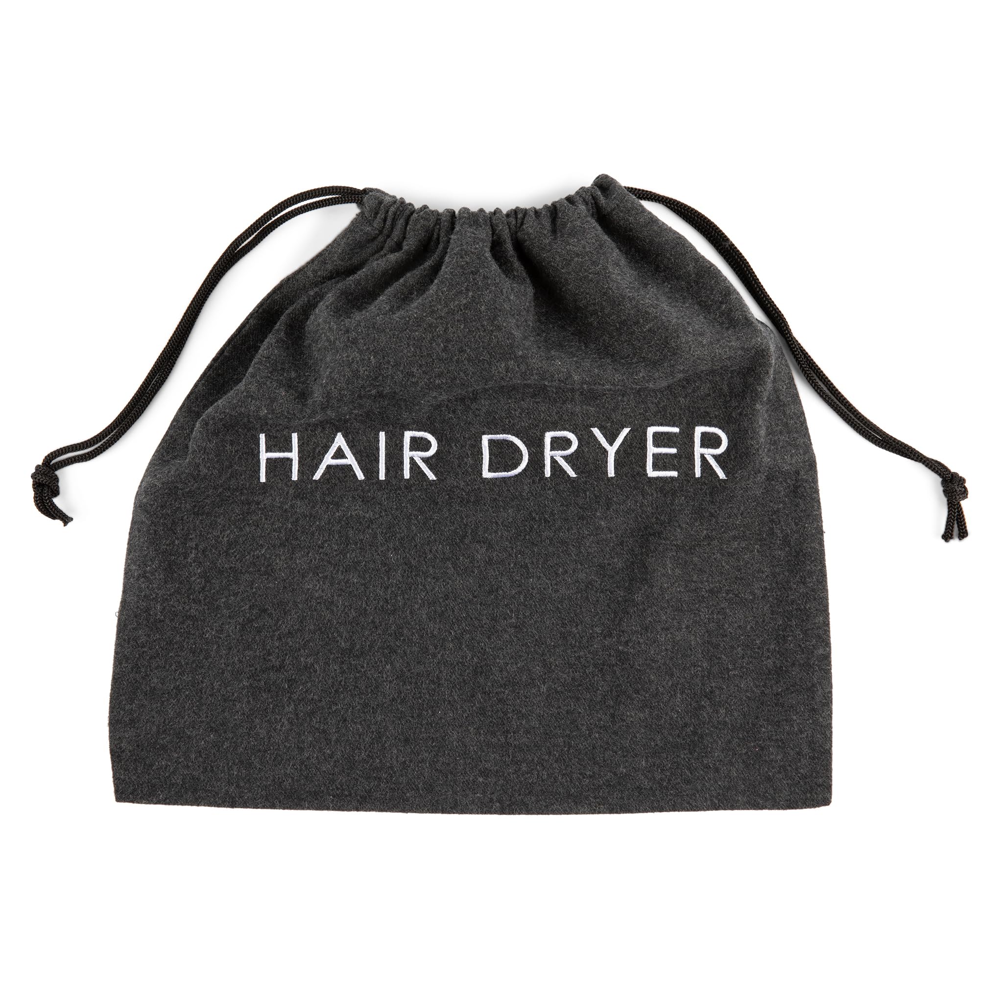 Jerdon 12 x 12 Gray Hair Dryer Bag with Drawstring