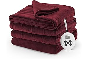 Sunbeam Royal Luxe Cabernet Heated Blanket - Twin