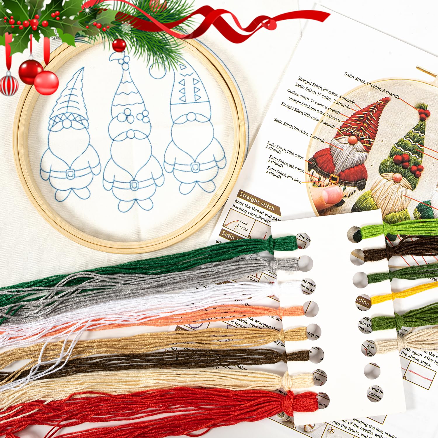 Zoruam Christmas Embroidery Kit - Image 4