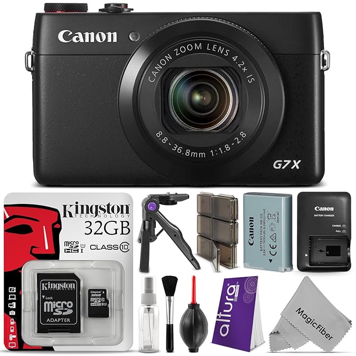 Buy Canon PowerShot G7X Digital Camera w/ Essential Bundle Includes