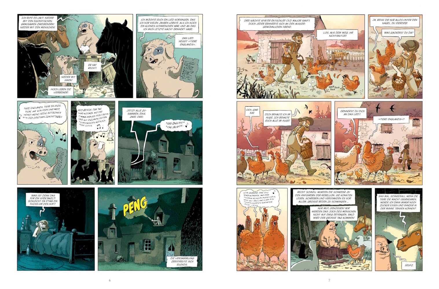 Farm der Tiere: Graphic Novel nach George Orwell