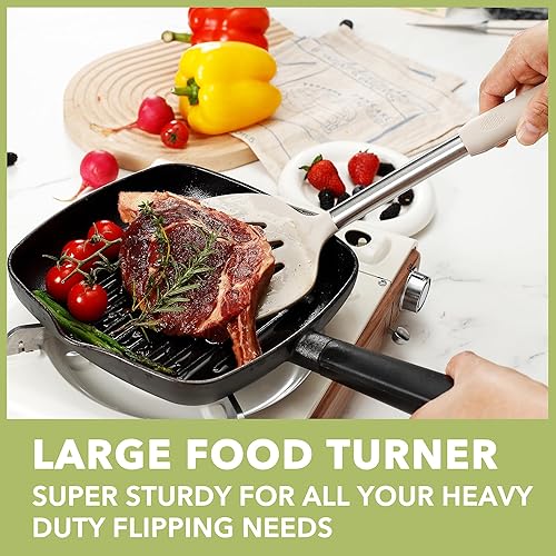 Miniatura 2 de Juego de utensilios de cocina grandes, juego de espátulas de 35 piezas con soporte, juego de utensilios de cocina de silicona con mango de acero