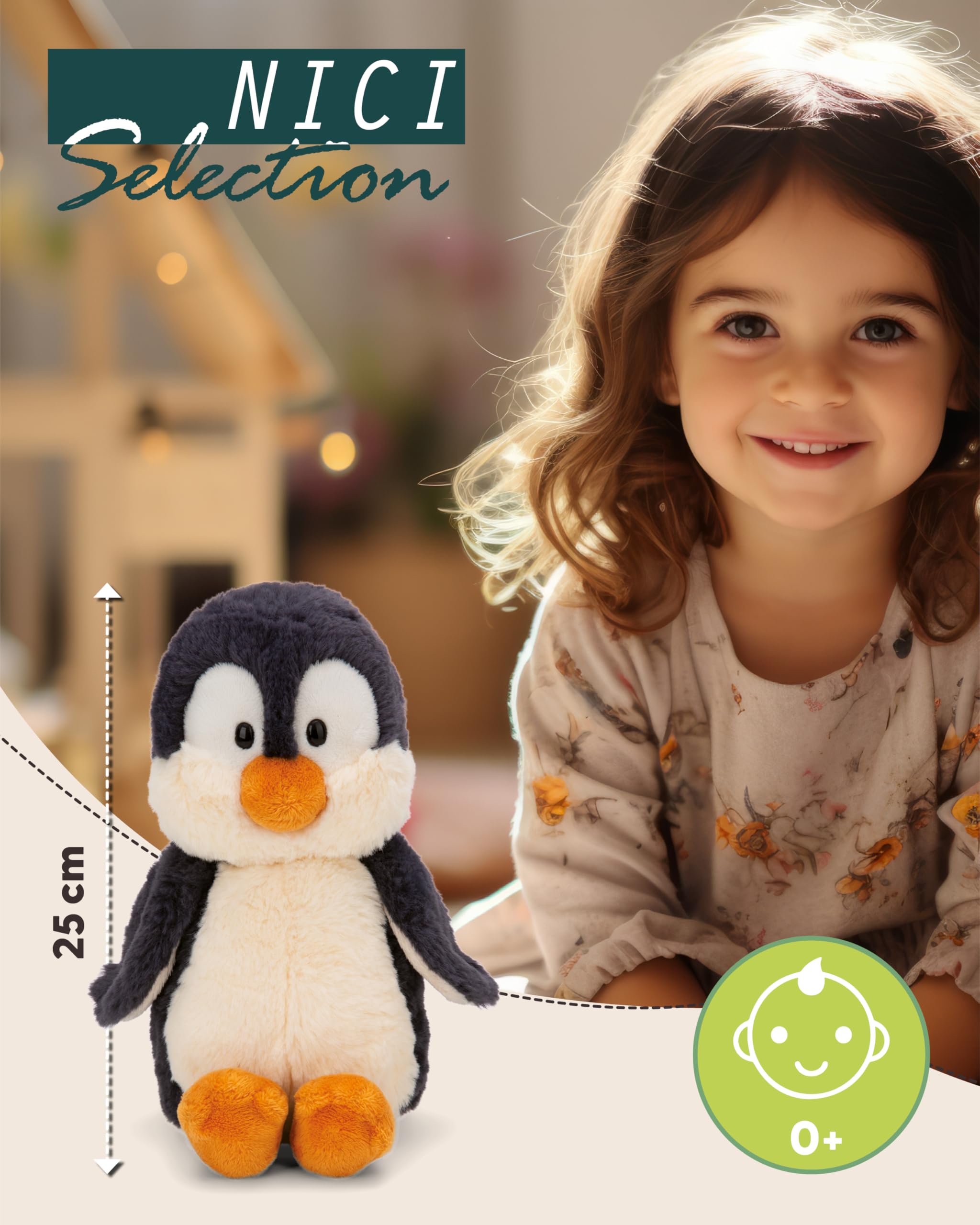 SWECOMZE Pinguïn Plush, Pluche Dier Voor Meisjes, Jongens En Baby's, Pluizig Knuffeldier Om Te Knuffelen En Speelen, Pinguïn Knuffeldier, Cadeau (Blauw, 23 Cm SWECOMZE Pinguïn Plush, Pluche Dier Voor Meisjes, Jongens En Baby's, Pluizig Knuffeldier Om Te Knuffelen En Speelen, Pinguïn Knuffeldier, Cadeau (Blauw, 23 Cm