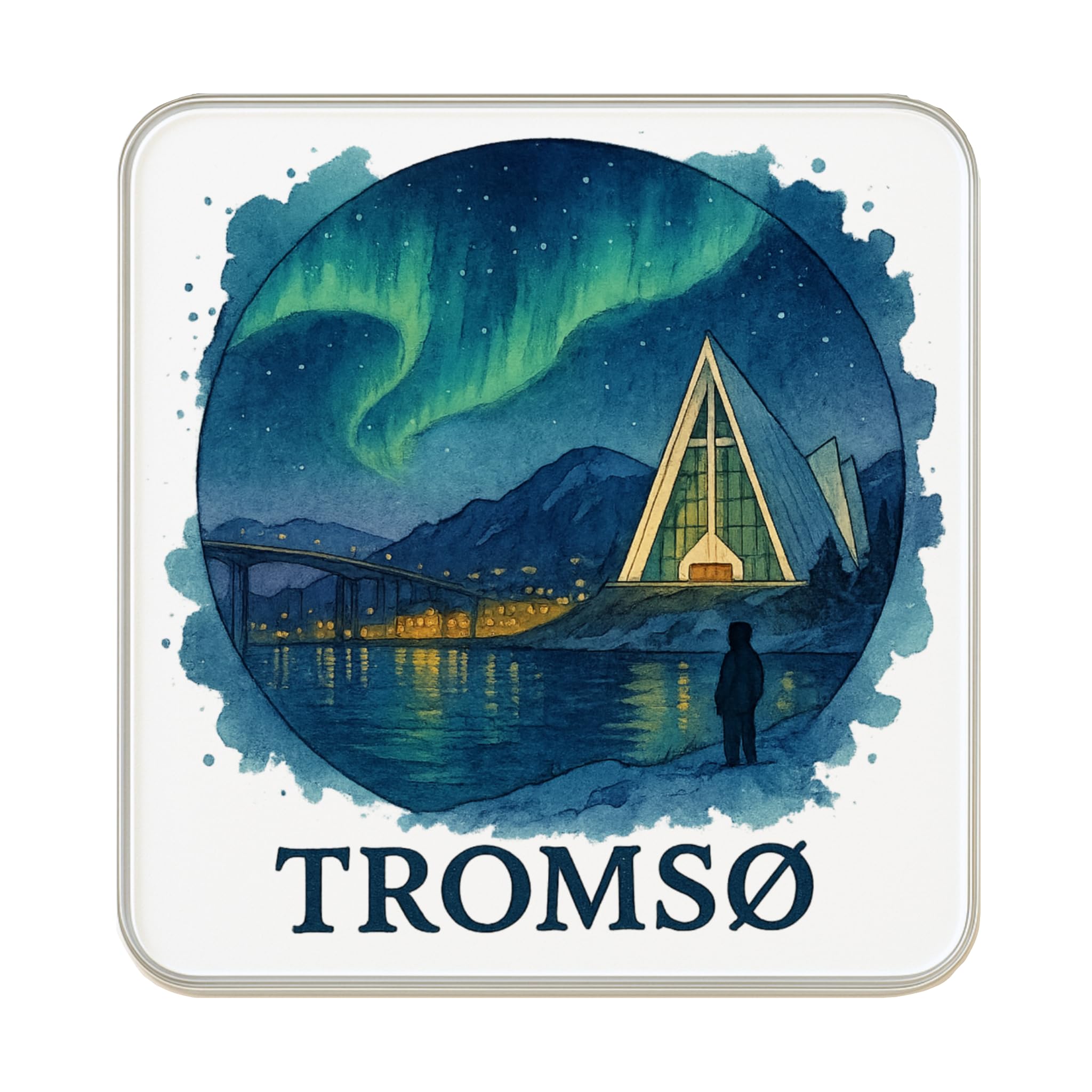 Aimant de réfrigérateur Tromso pour revivre la magie d'un voyage en Norvège