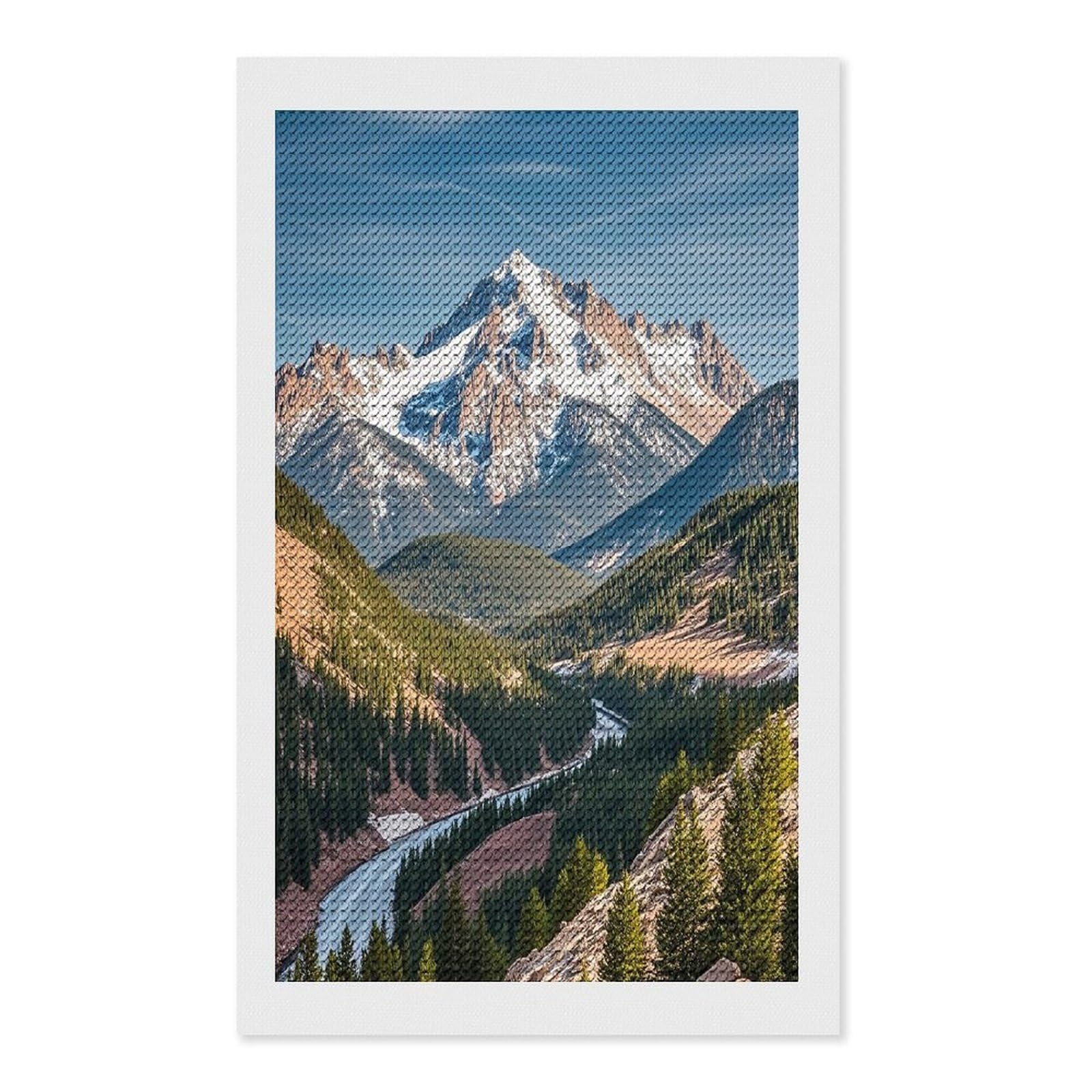FekiLoot Pikes Peak Colorado Diamond Painting Kits for Adults Full Round Drill Diamond Art Kits for Beginners 5D DIY Diamond Dots Paintings Diamonds Pictures Gem Art Home Wall Decor 12"x20"