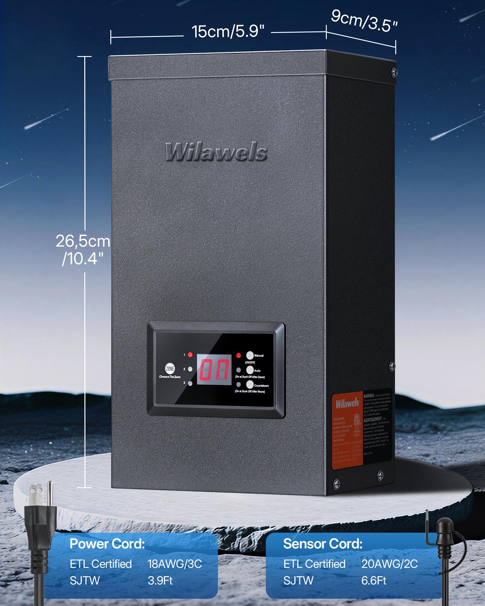 Low Voltage Landscape Transformer - 3 Zone Control -9