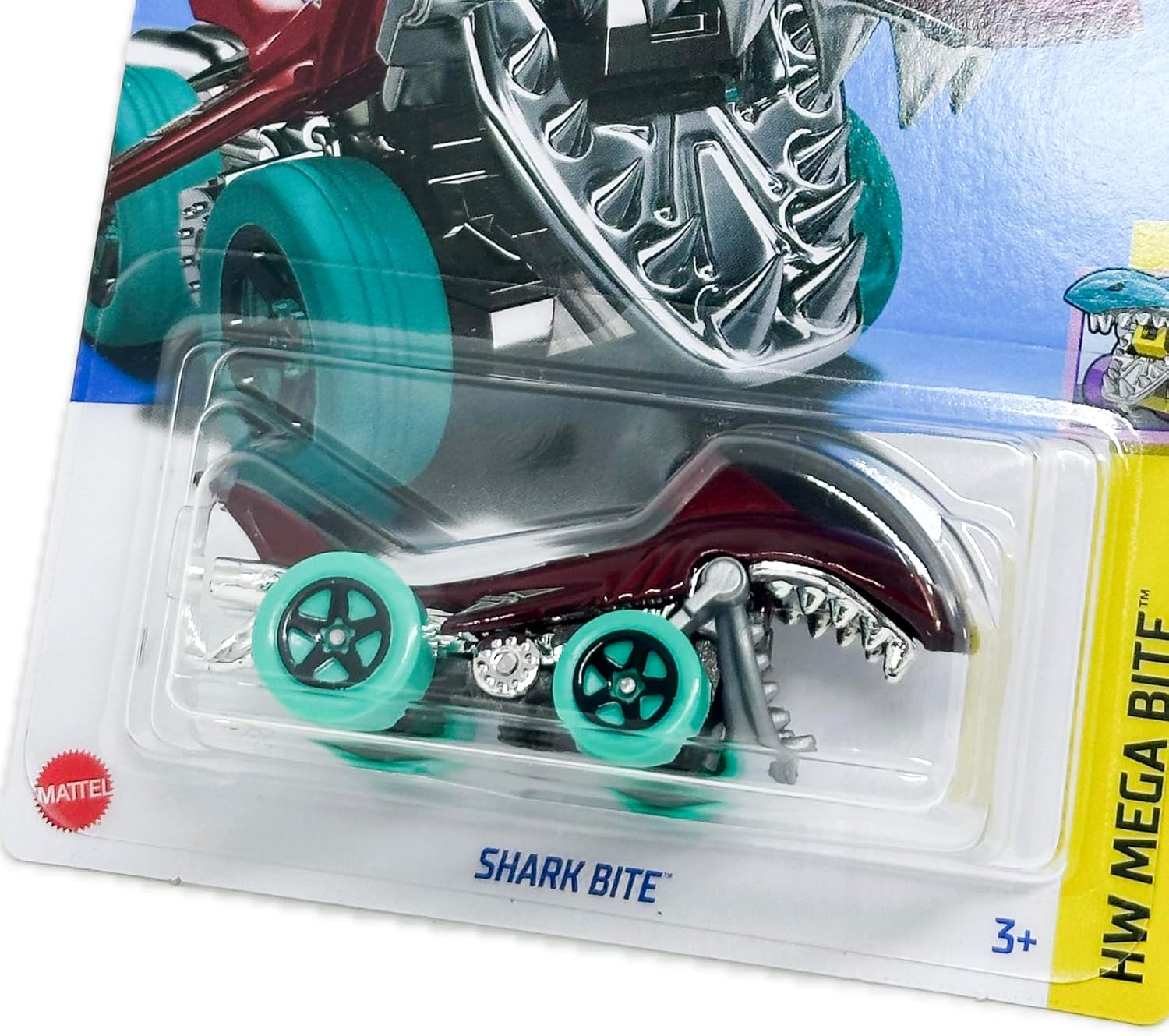 Hot Wheels Let's Race Shark Bite (Maroon) 2024 HW Mega Bite