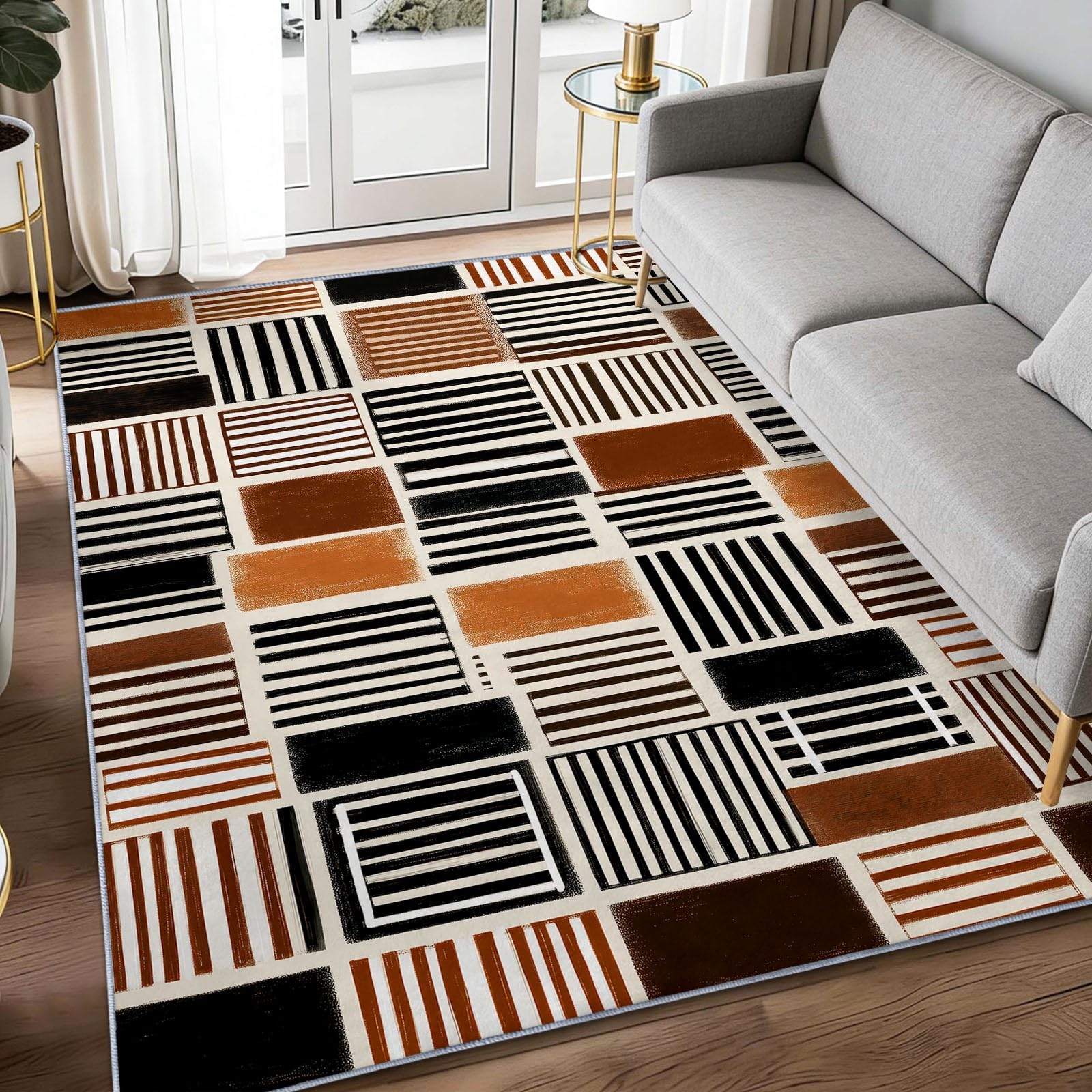 Tapis de chambre 140x200cm pour sublimer votre espace de vie avec douceur