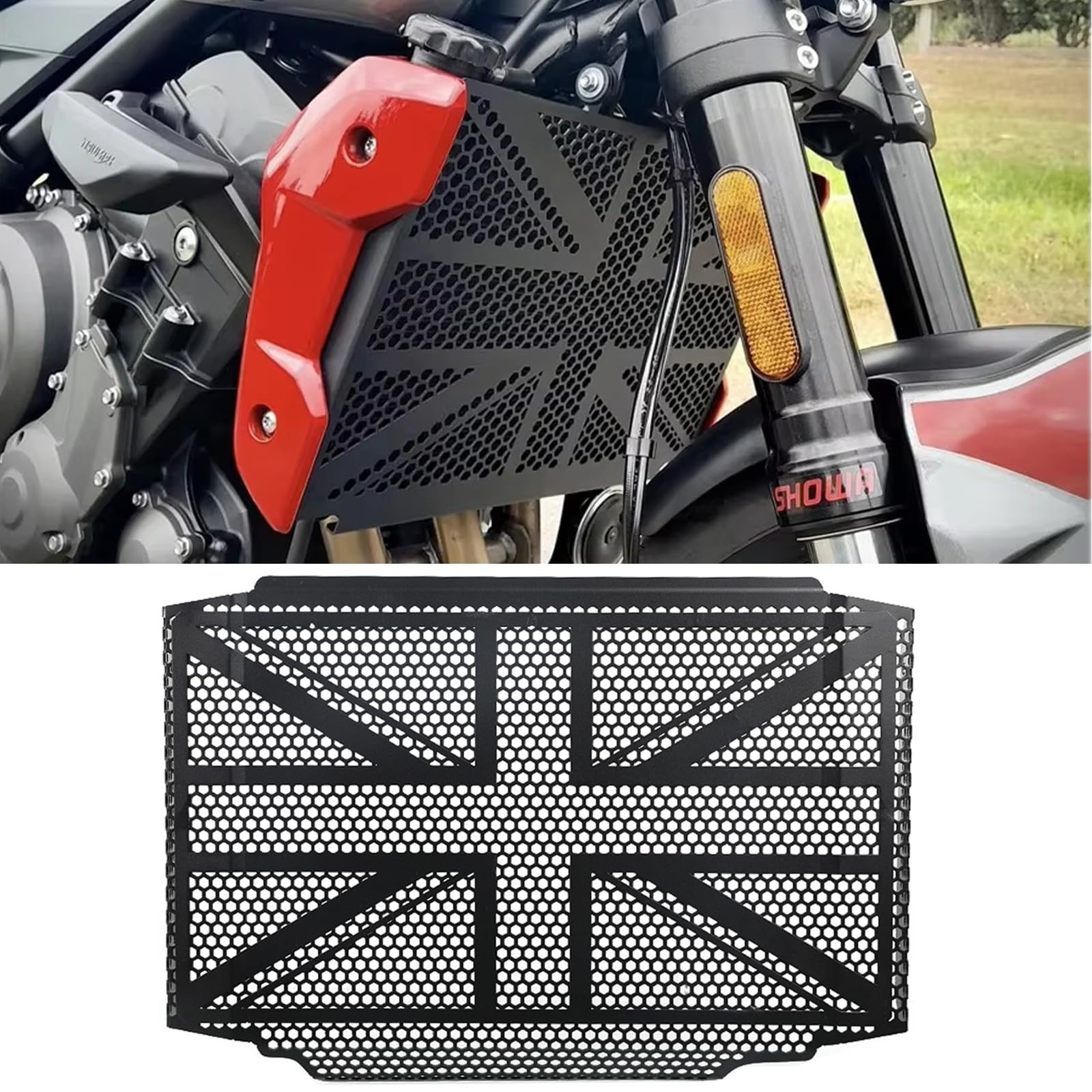 Trident 660 Moto Radiateur Grille Protection pour T&rium-ph TRIDENT 660 2021 2022 2023 2024 2025 - Noir