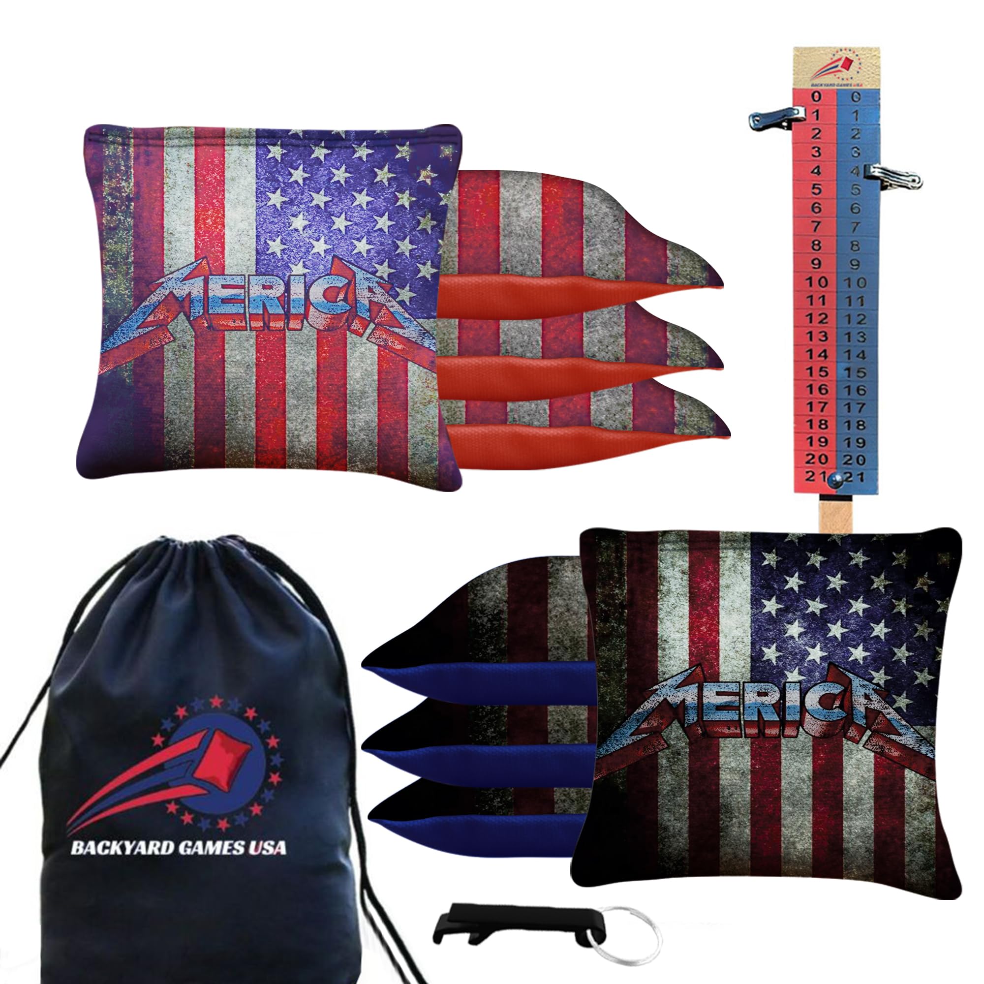CornholeGamesUSA Pro Cornhole Bags Set of 8