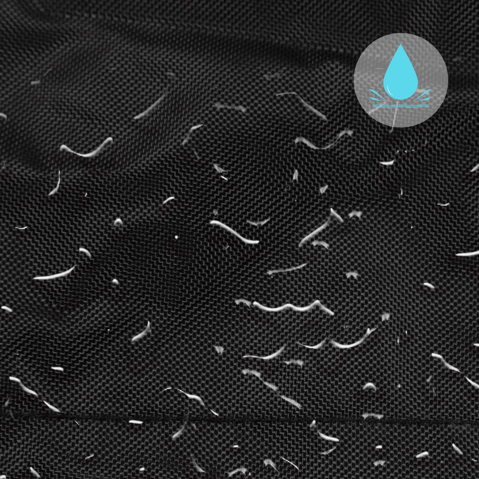 Funda de parrilla impermeable, resistente al sol, resistente a la intemperie, a prueba de polvo, con cordón, con bolsa de almacenamiento (Negro)