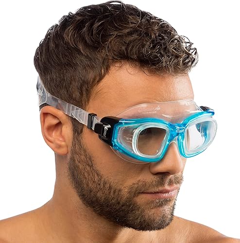 Miniatura 6 de Cressi Gafas de natación para adultos con lentes de vidrio templado y sin distorsión, Galileo fabricadas en Italia