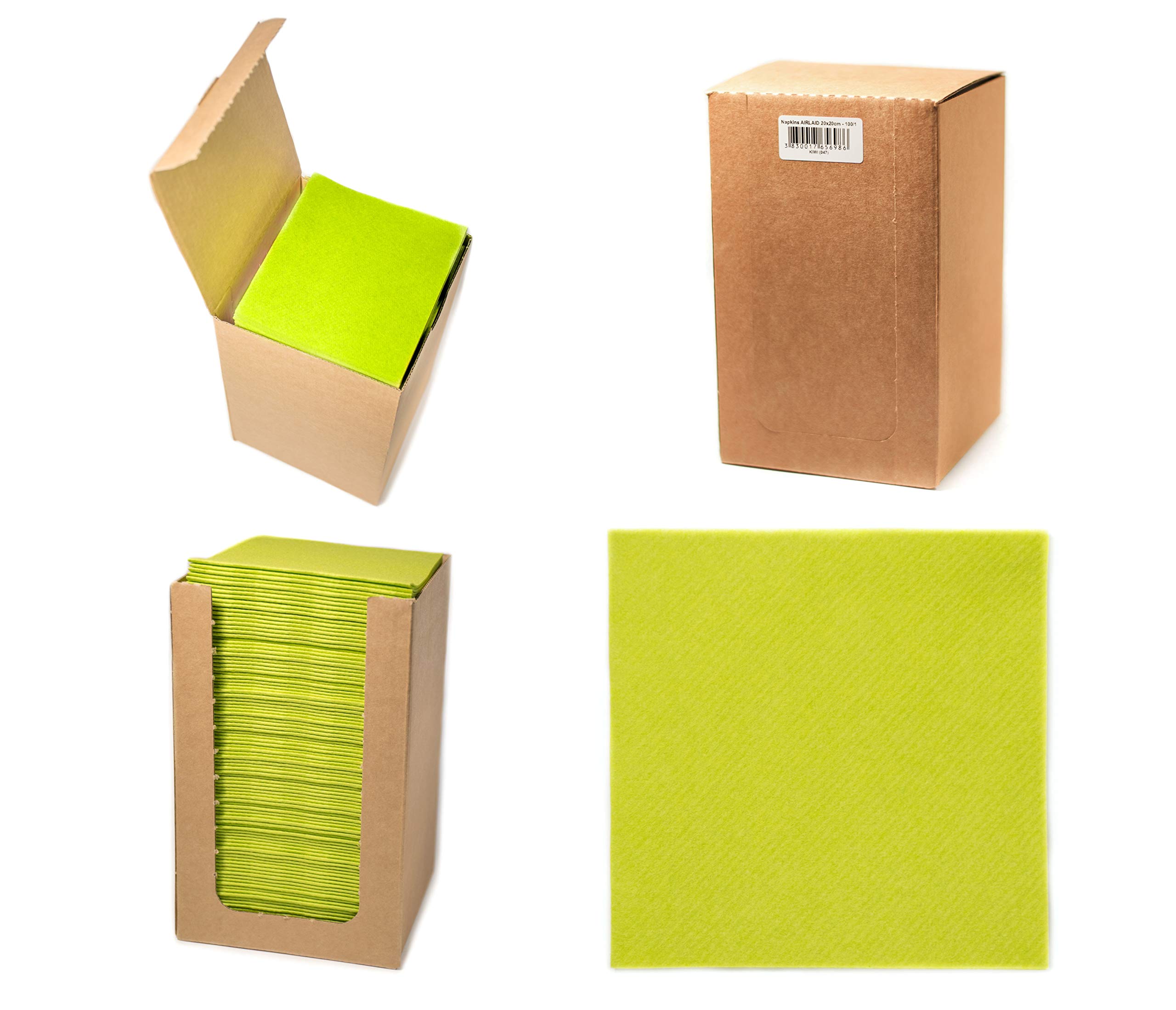 Alvotex Airlaid Cocktailservietten 20x20cm 100/1 - KIWI (047)