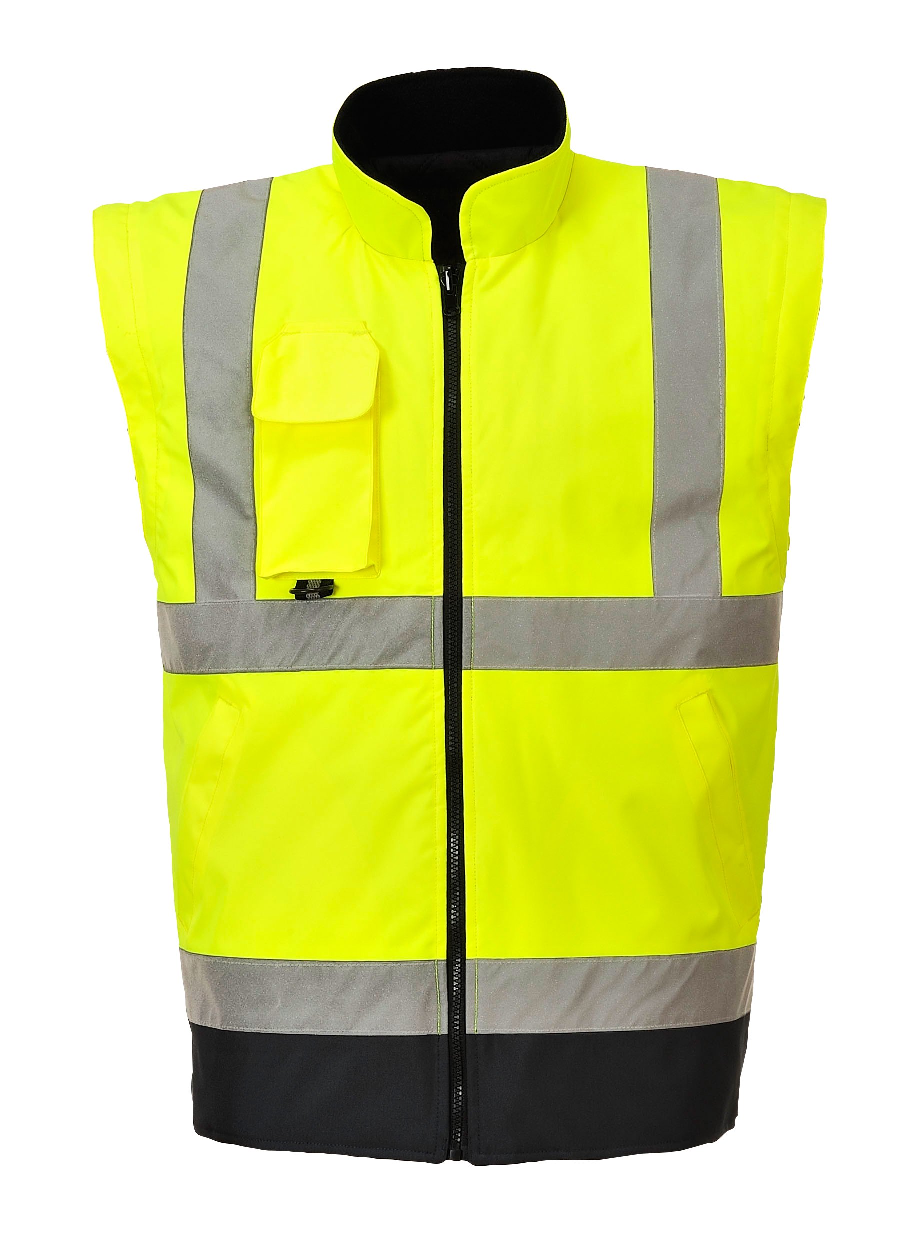 Portwest Parka Bicolor 7 En 1 De Alta Visibilidad Traffic, Tamaño: XL, Color: Amarillo/Marino, S426YNRXL