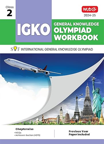 MTG International General Knowledge Olympiad (IGKO) Workbook for Class 2 - MCQs &amp; Achievers Section - SOF IGKO Olympiad Preparation Books For 2024-2025 Exam
