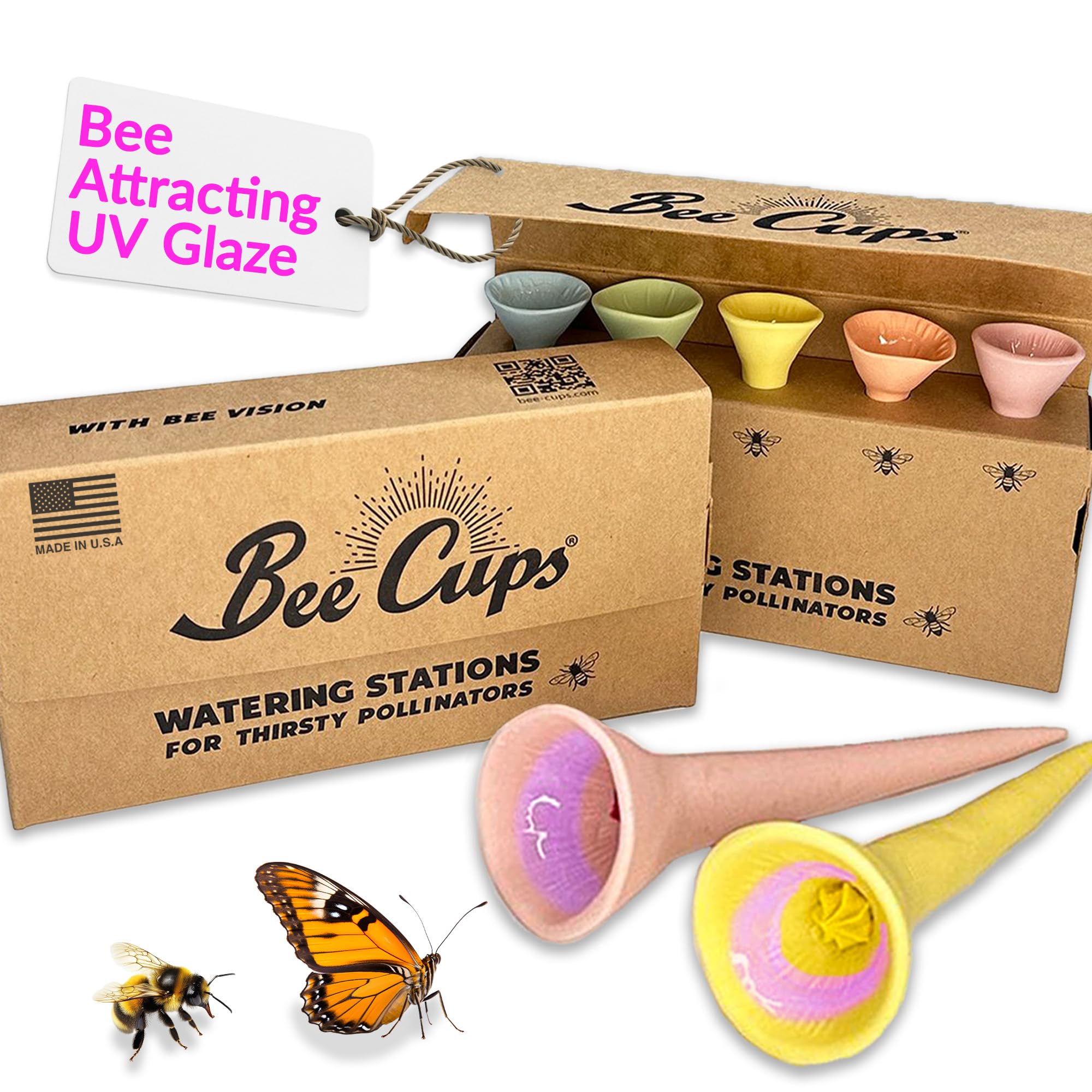 Bee Cups Porcelain
