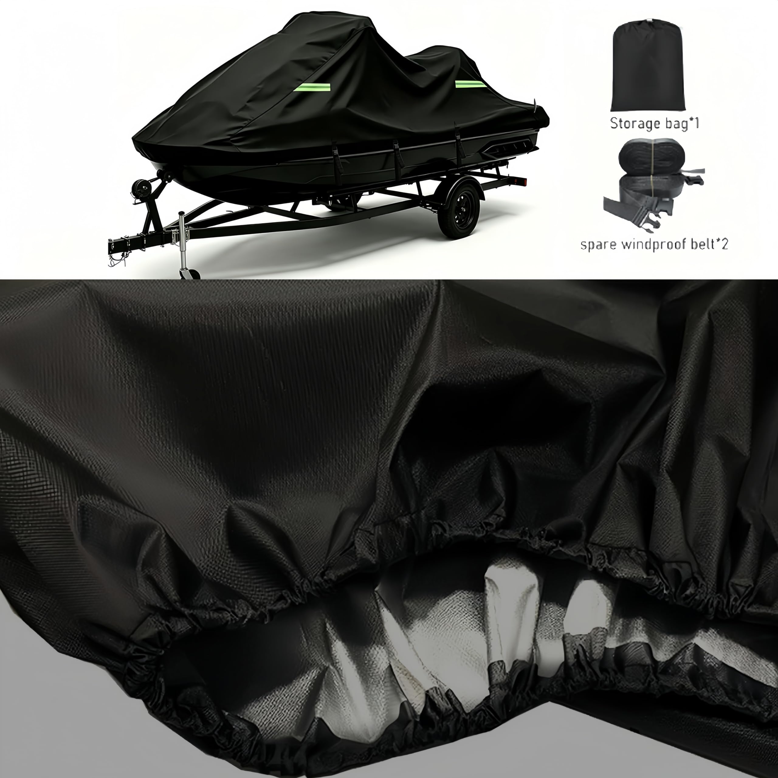 Funda para Moto Acuática para Sea-Doo Wake 2008-2026 | Funda para barca moto de agua jet‑ski Fundas para Barco Lona a Prueba de Polvo Resistente a los Rayos UV