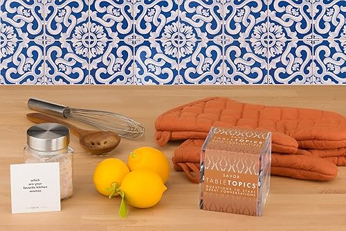 Miniatura 5 de TableTopics Saborea el juego de cartas de pregunta 135 tarjetas de inicio de conversación para compartir tu pasión por la comida y la cocina con