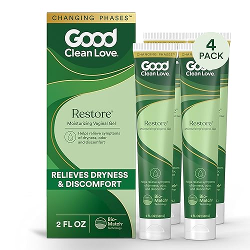 Good Clean Love Restore - Gel vaginal hidratante, hidratante vaginal equilibrado con pH, cuidado femenino a base de agua con aloe vera y ácido