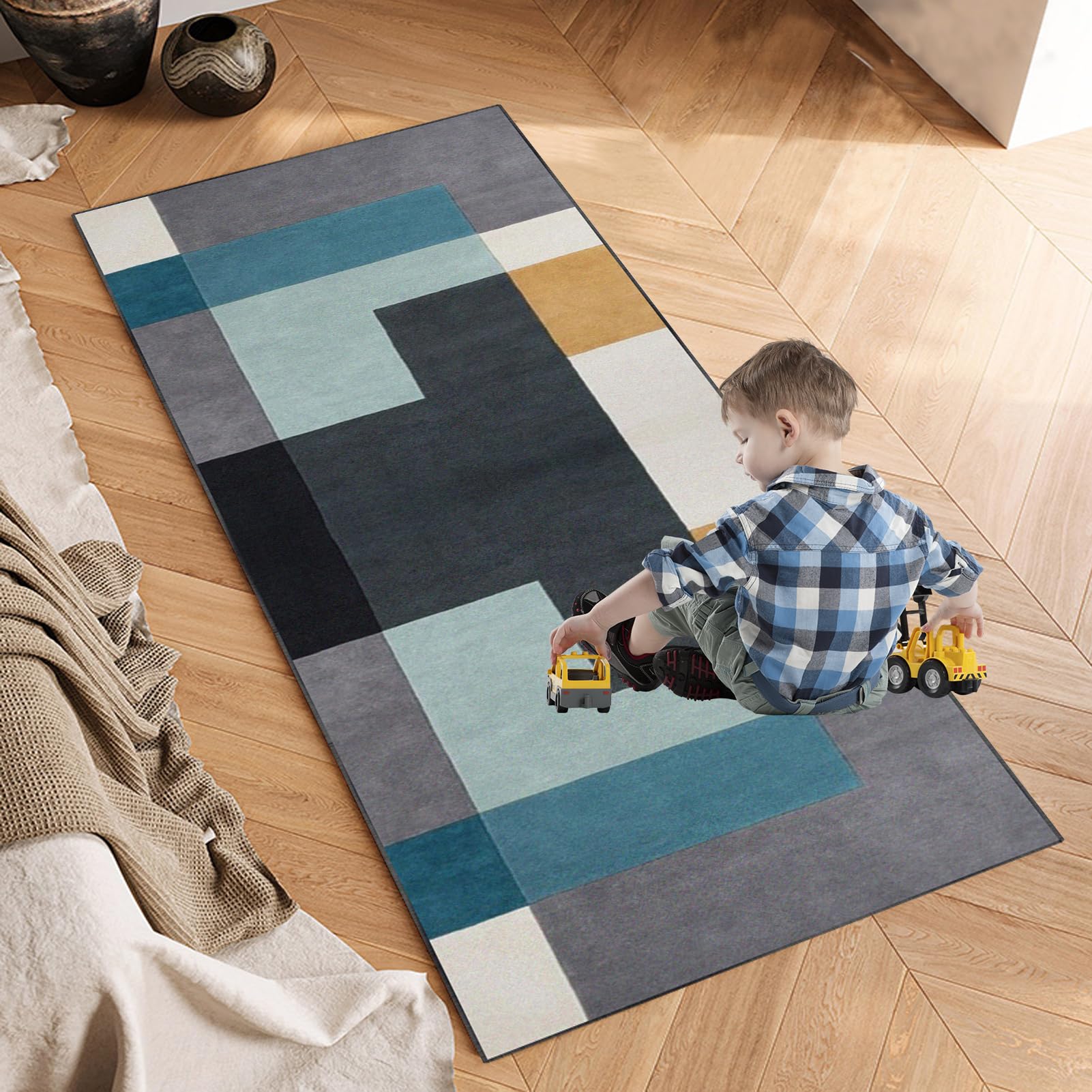 Tapijtloper voor de gang, lange keukentapijt antislip mat wasbare tapijtloper 40 x 150 cm loper tapijtmatten keuken hal tapijt loper ingang slaapkamer vloerkleden per meter