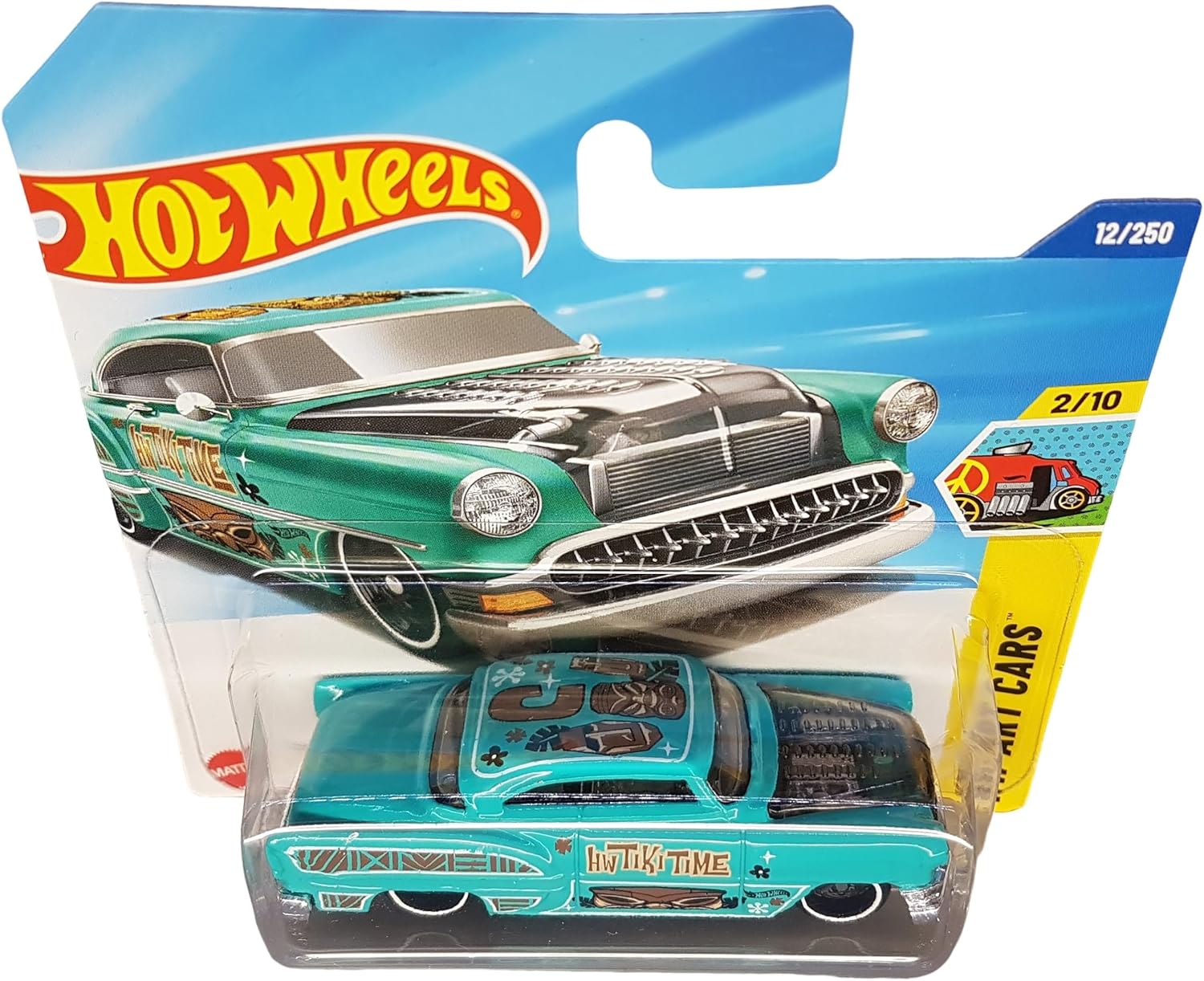 Hot Wheels - Custom '53 Chevy - HW Art Cars 2/10 - HYW68 - Short Card - GM - Turquoise - Mattel 2025 - 1:64