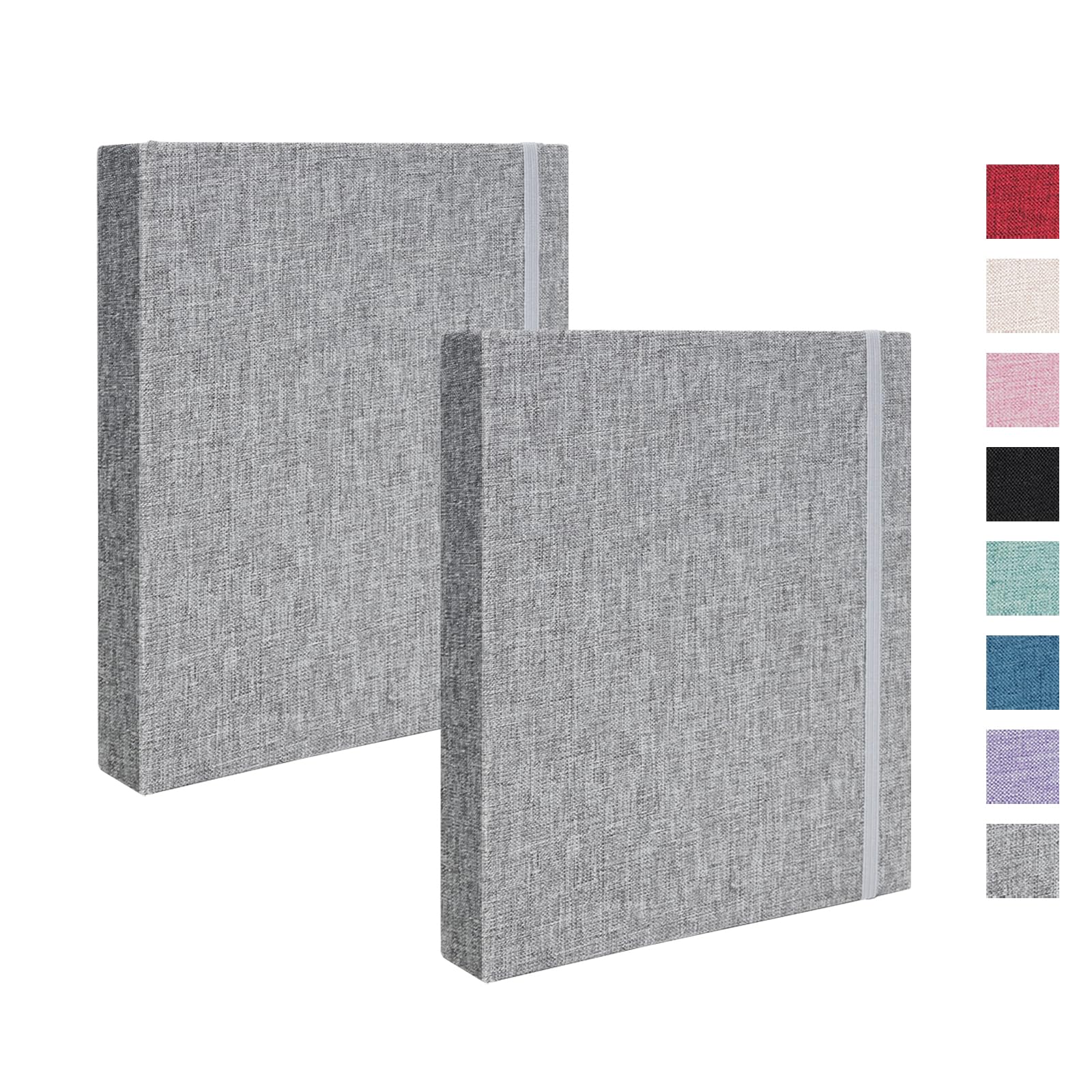 Small Polaroid Photo Album 2x3, Pack of 2 Linen Picture Book, Each Mini Album Holds 208 Photos for Fujifilm Instax Mini Polaroid Snap-image-8