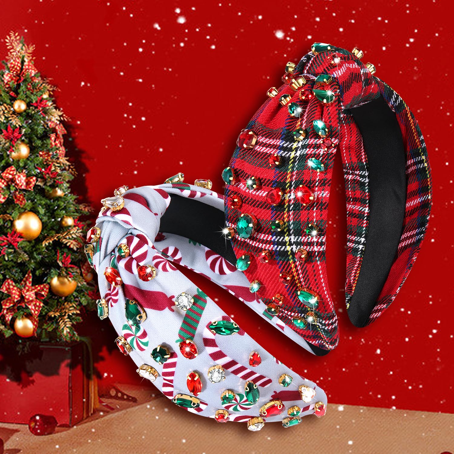 Amazon.com : BSJELL Christmas Headband for Women Holiday  display picture 3