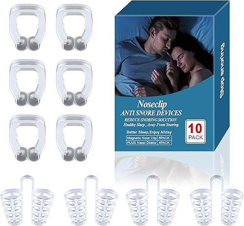 Dispositivo anti ronquidos Ronquidos Tapón de ronquidos Clip de nariz, ayuda a dejar de roncar sueño reparador