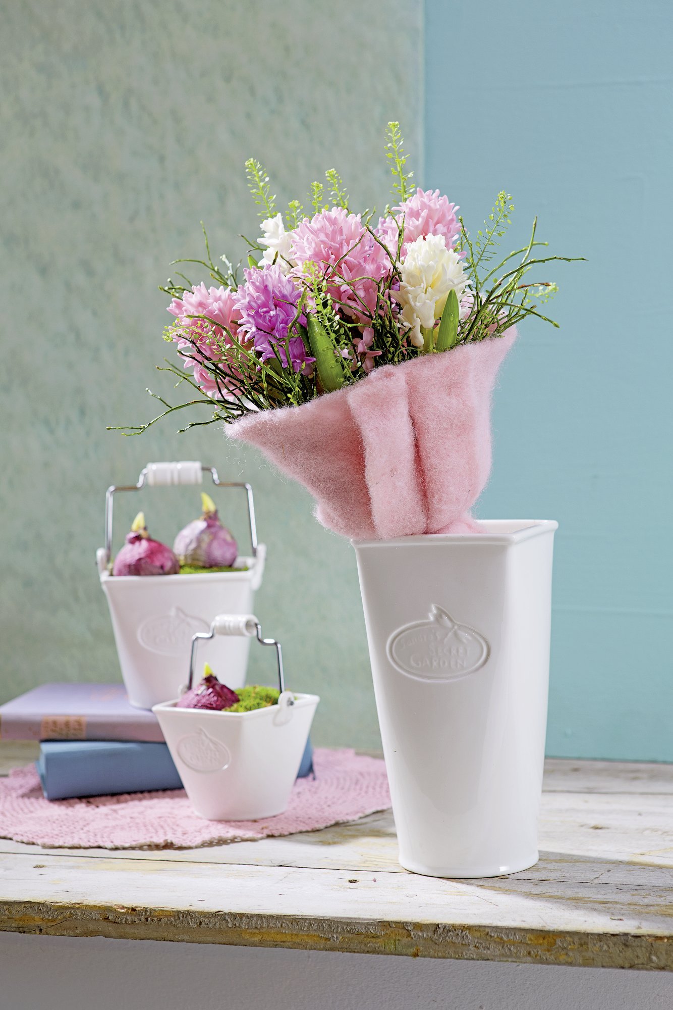 Bouton carré porcelaine Blanc 35x18mm - Chic & Durable | LINEA BERTOMANI