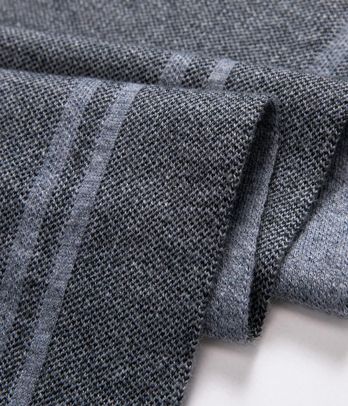 Villand Luxurious Mens Striped Merino Wool Scarf - Gift Box Wrapped Winter Soft Warm Thick Knitted Neckwear for Men - Image 6