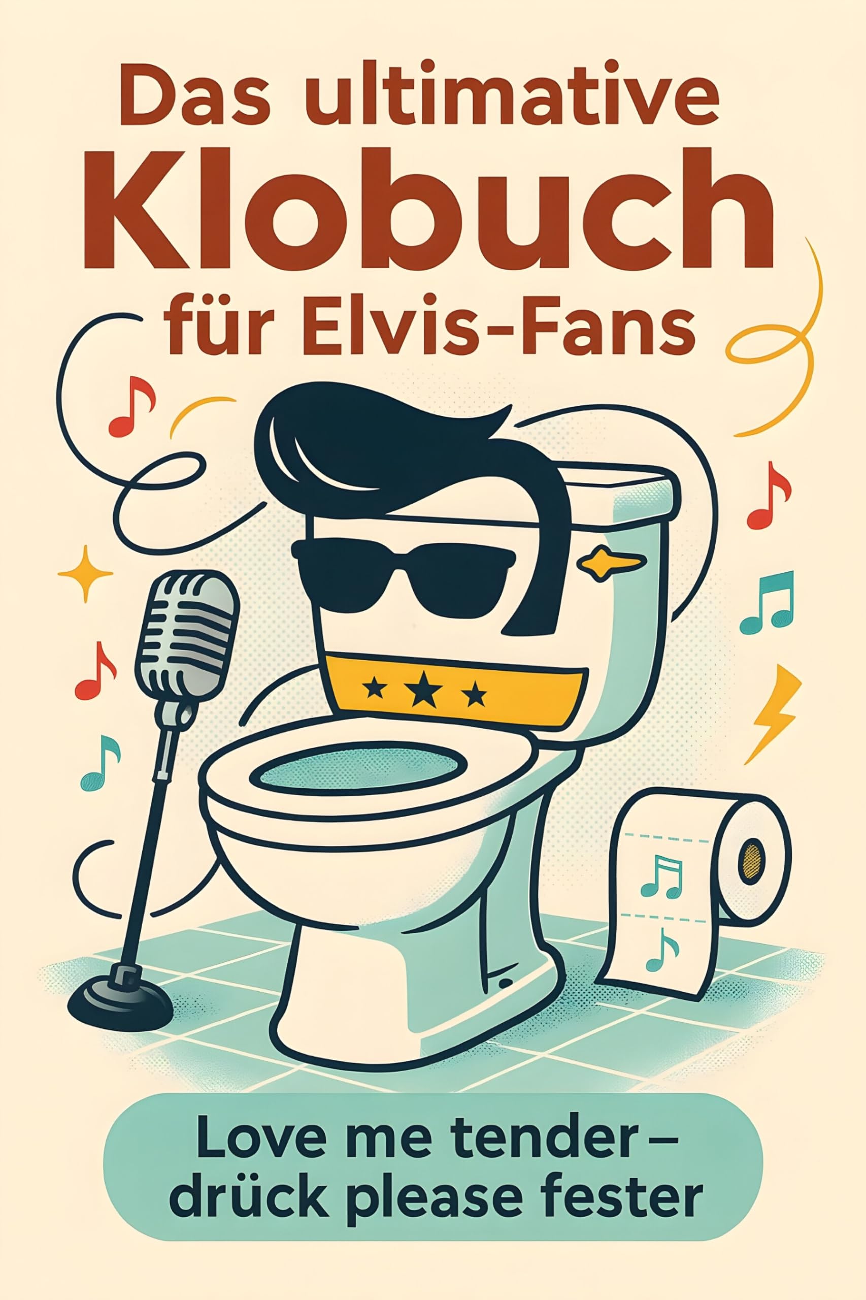 Das ultimative Klobuch für Elvis-Fans: Love me tender – drück please fester. Lustiges Geschenk mit Lifehacks, Fun Facts und Geschichten