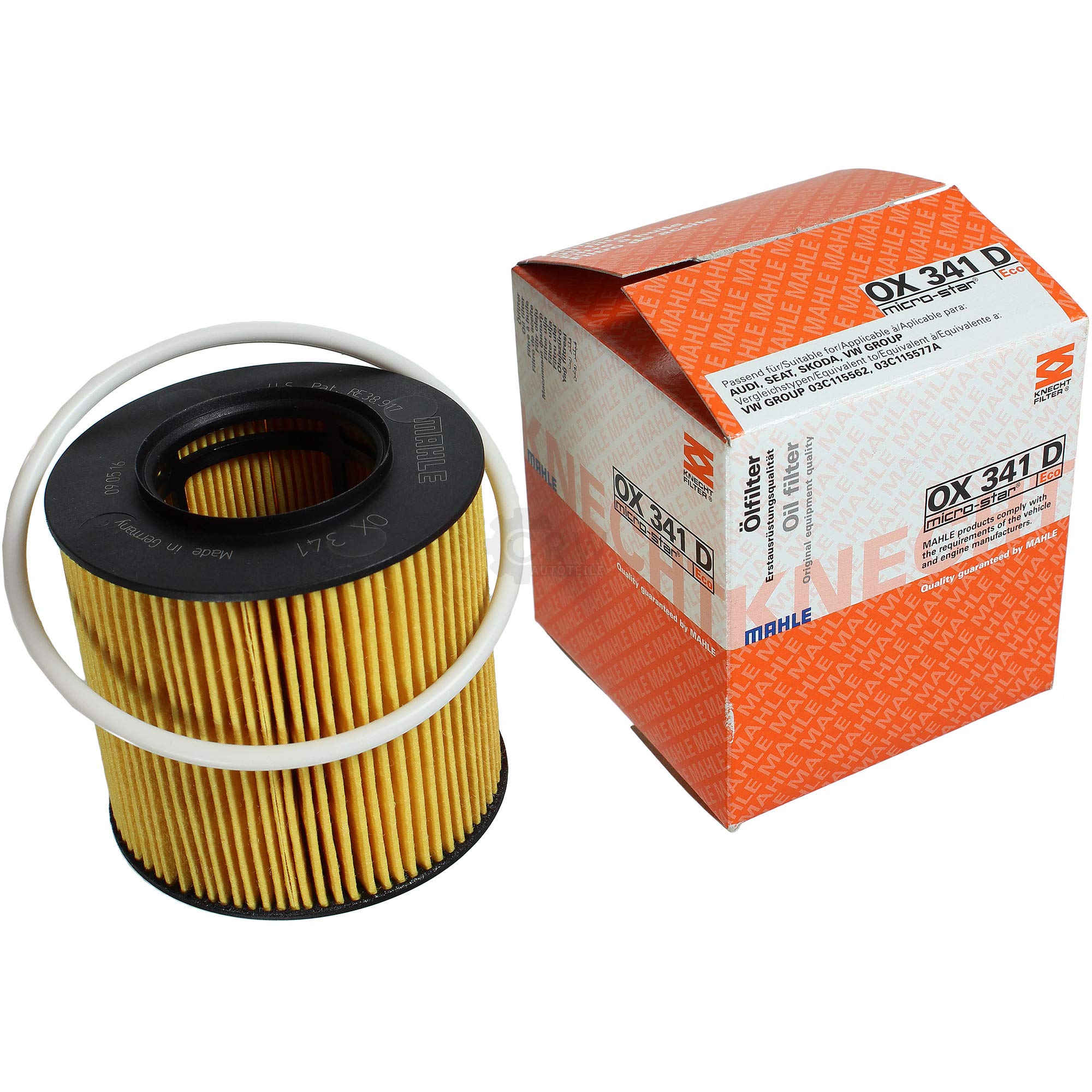 Paquete de inspección Kit de mantenimiento con filtro de aceite OX 341D, filtro de aire LX 2010, filtro de combustible KL 156/3, tornillo de cierre