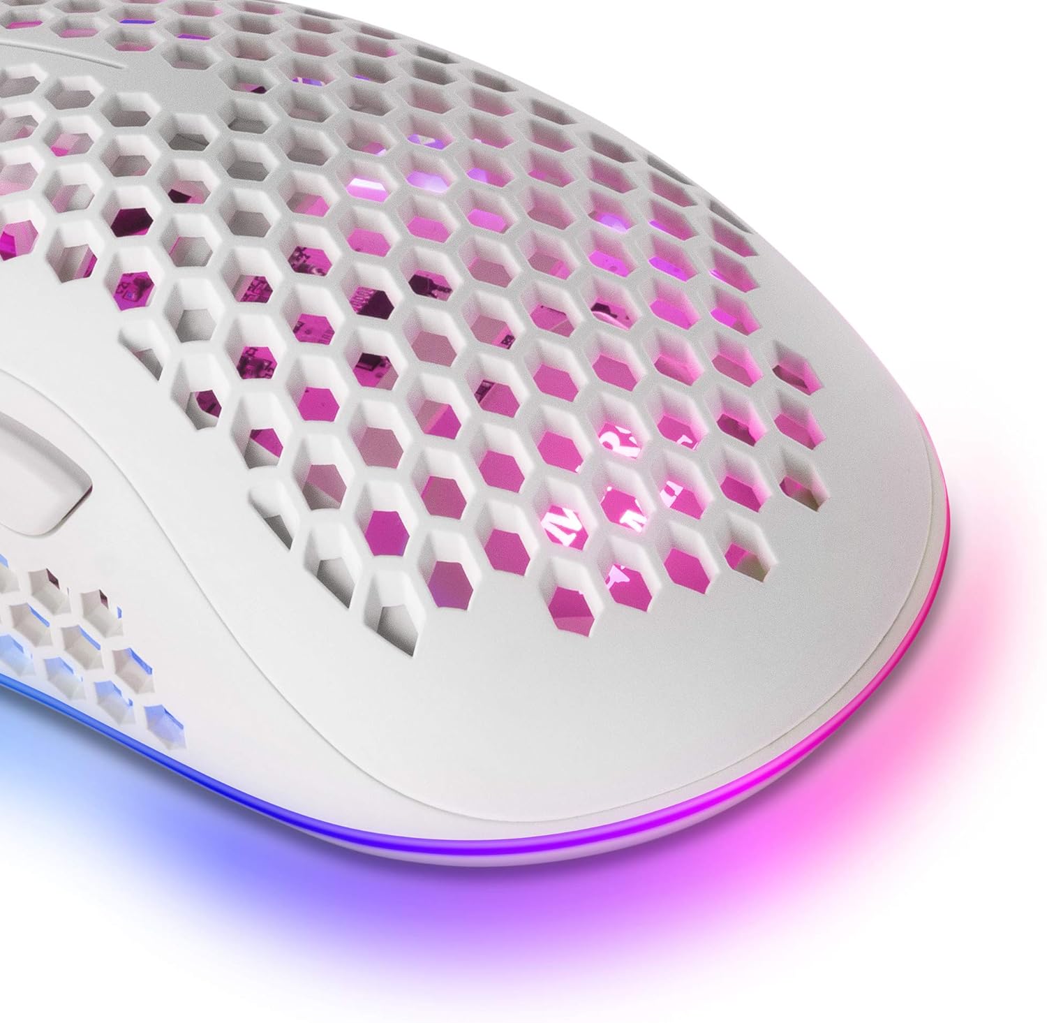 Mars Gaming MMEX, Ratón Gaming Premium 32000 dpi, Sensor PixArt 3389PRO, Switches Ópticos Ultra Rápidos, Diseño Hive Ultraligero 75g, RGB Chroma, 7 Botones, Software, Blanco 5
