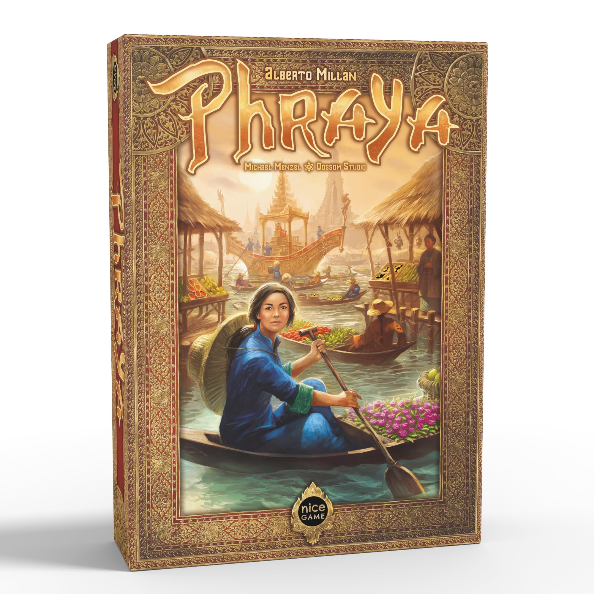 Phraya - Brettspiel - 2-4 Spieler - Ab 12+ Jahre - Gesellschaftsspiel - Strategiespiel - Handelsspiel - Kennerspiel - 90 Minuten - Ideal für den Brettspieleabend