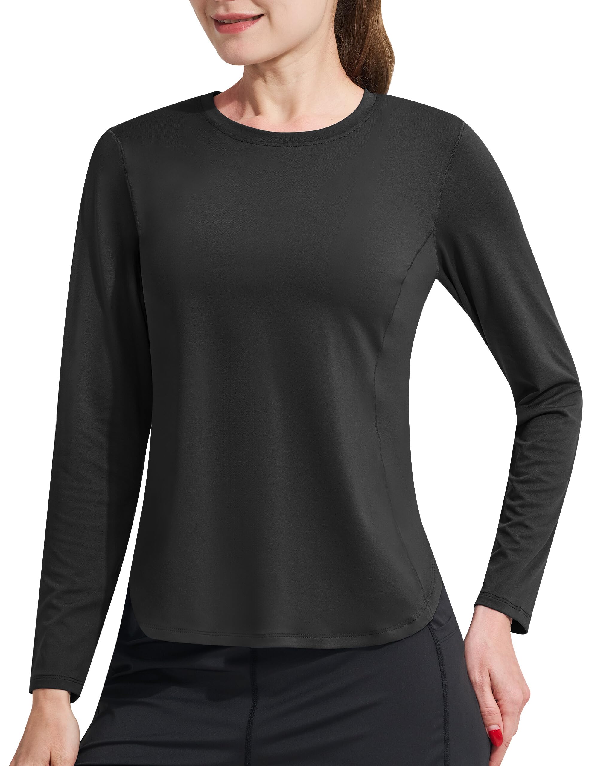 Women's Sun Shirt UPF 50+ UV Protection Long Sleeve Workout Tops Quick Dry SPF Rash Guard for Swim Hiking