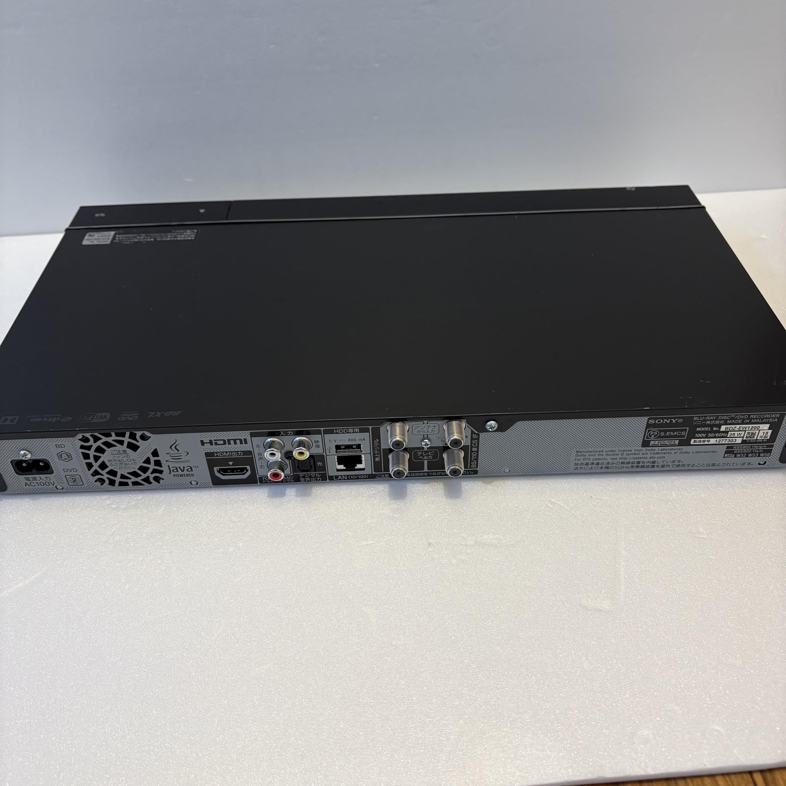 Amazon | SONY 1TB 2チューナー ブルーレイレコーダー BDZ