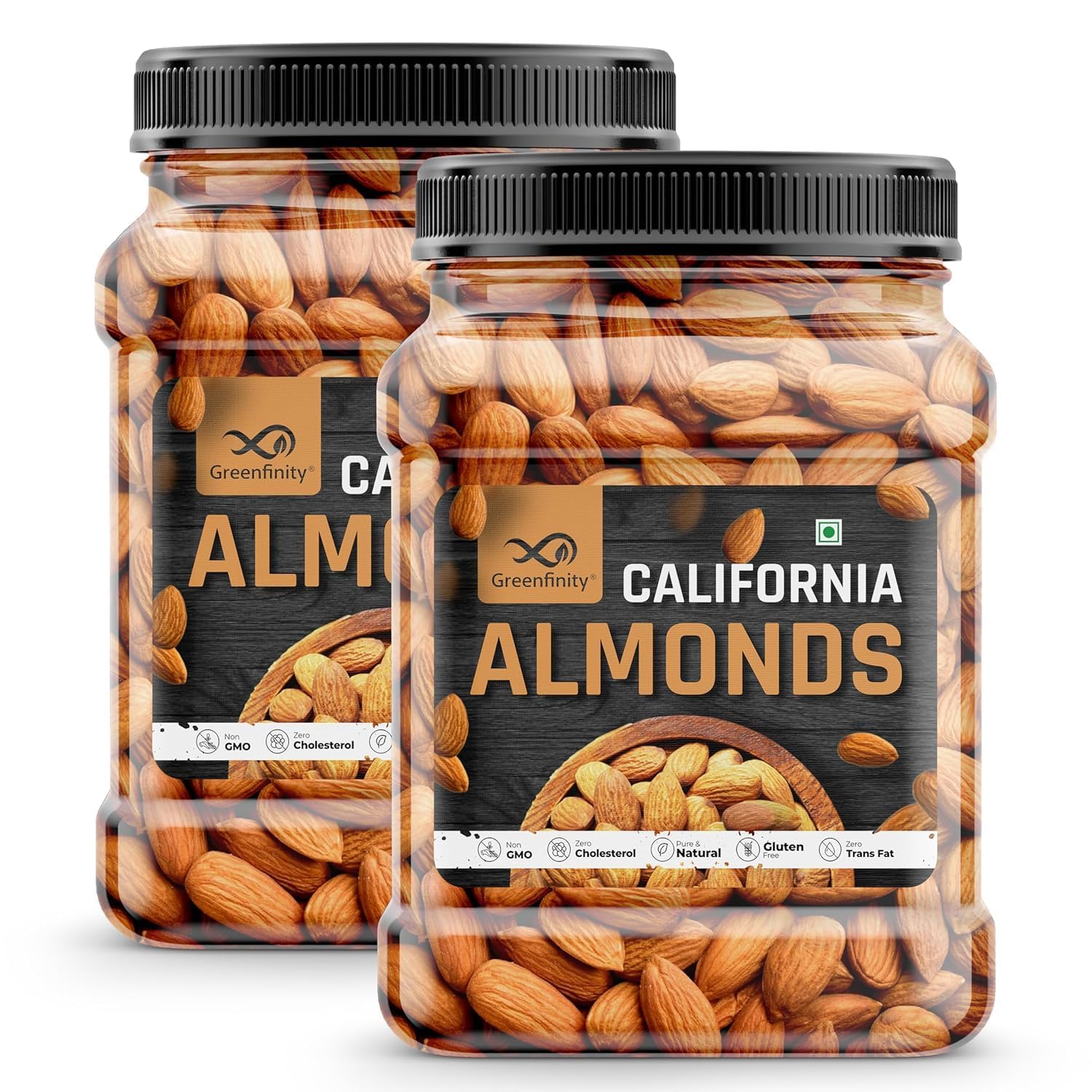 GreenFinity Natural Premium Californian Almonds 1 Kg Value Pack Pouch Nutrient-Rich Snack for Healthy Living and Culinary Delights Helps in Weight Management & Bone Health (B08X472WWT) Amazon Price History, Amazon Price Tracker