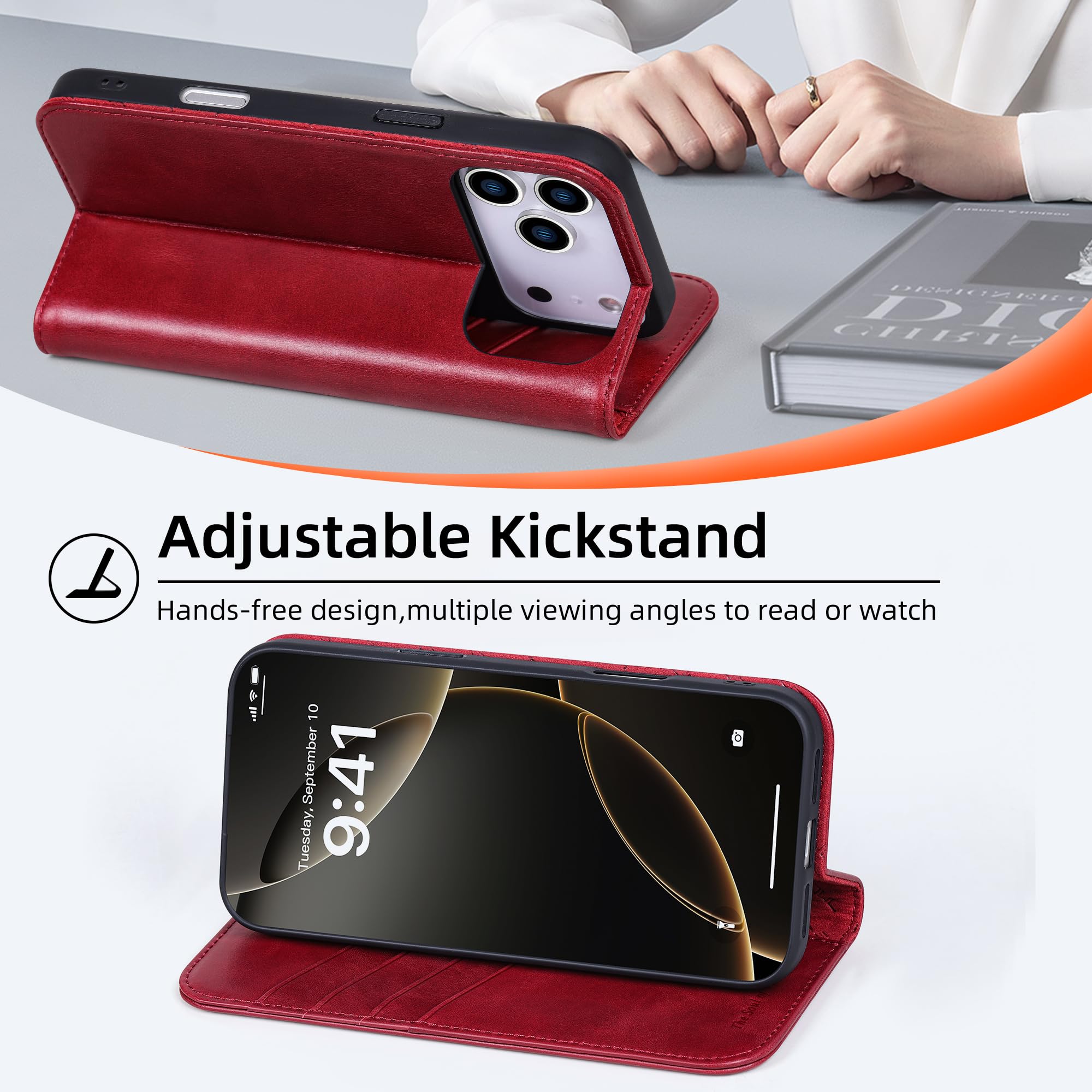 Cover Magnetica Per P30 Lite Custodia Portafoglio Per Huawei P30 Lite - Protezione Completa Con Porta Carte Cover Huawei P30 Lite - Foto 10