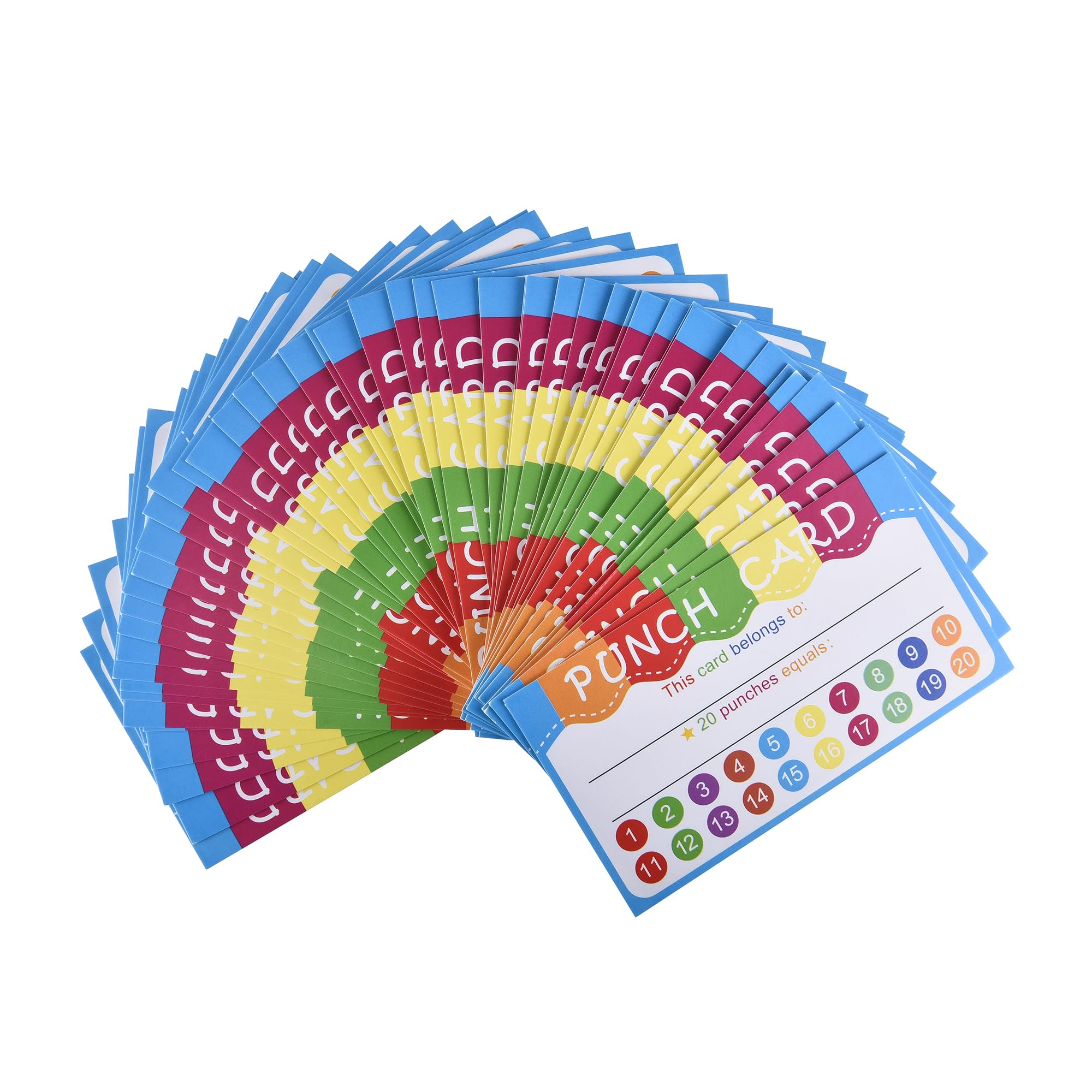 350 pcs Punch Cards for Kids with Polka Dots for Classroom Student Rewards, Behavior Recognition, and Business Customer Loyalty Incentives (350) (20