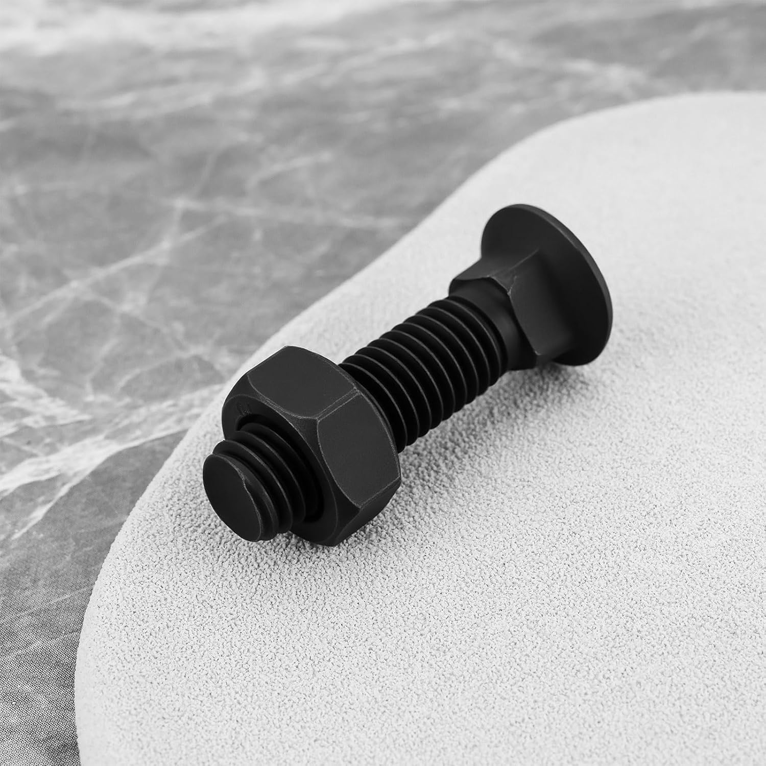 10pcs M10x40mm Plain Plow Bolts 8.8 Grade Carbon Steel Planetary Screws for Cultivators