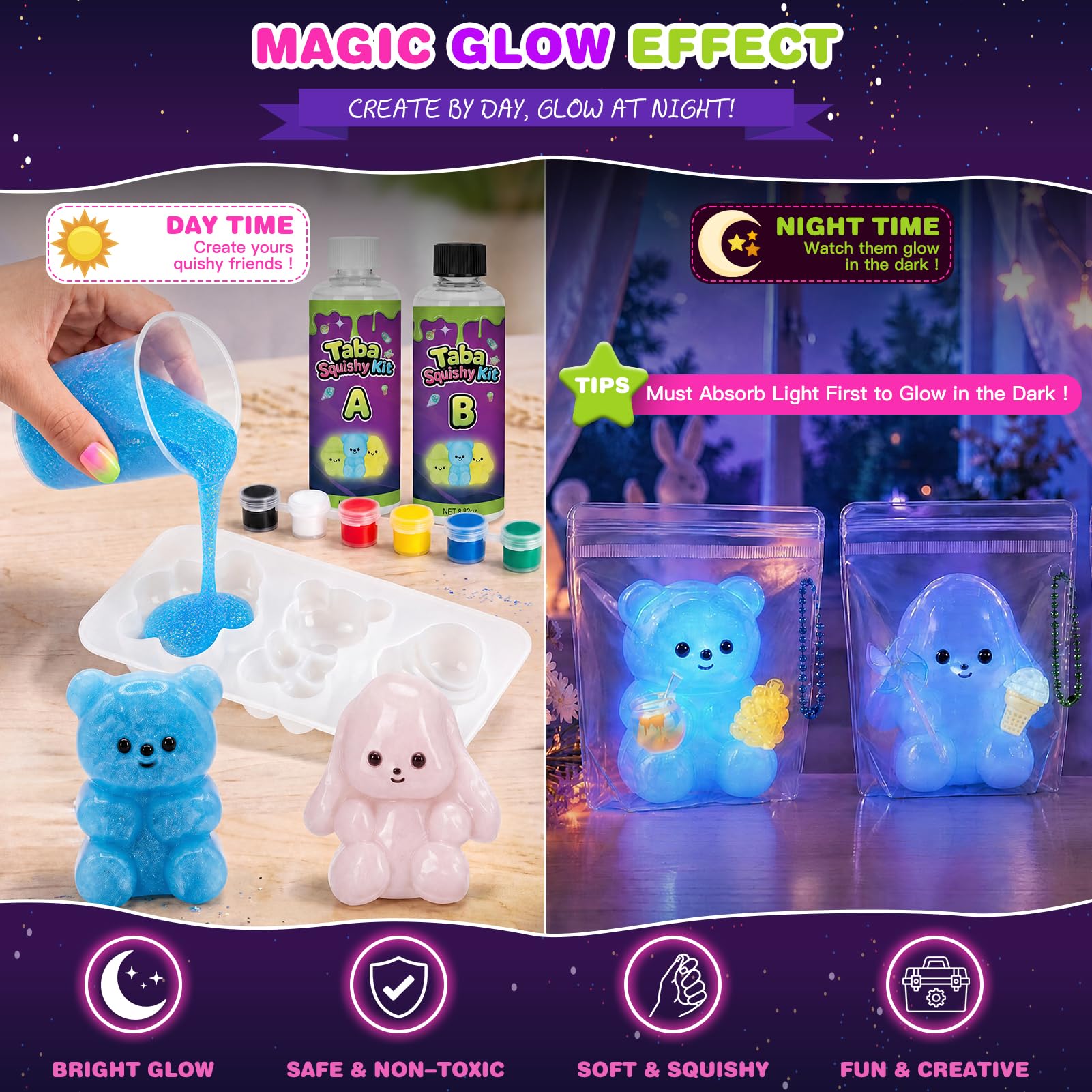 DIY Glow in the Dark Squishy Making Kit -3