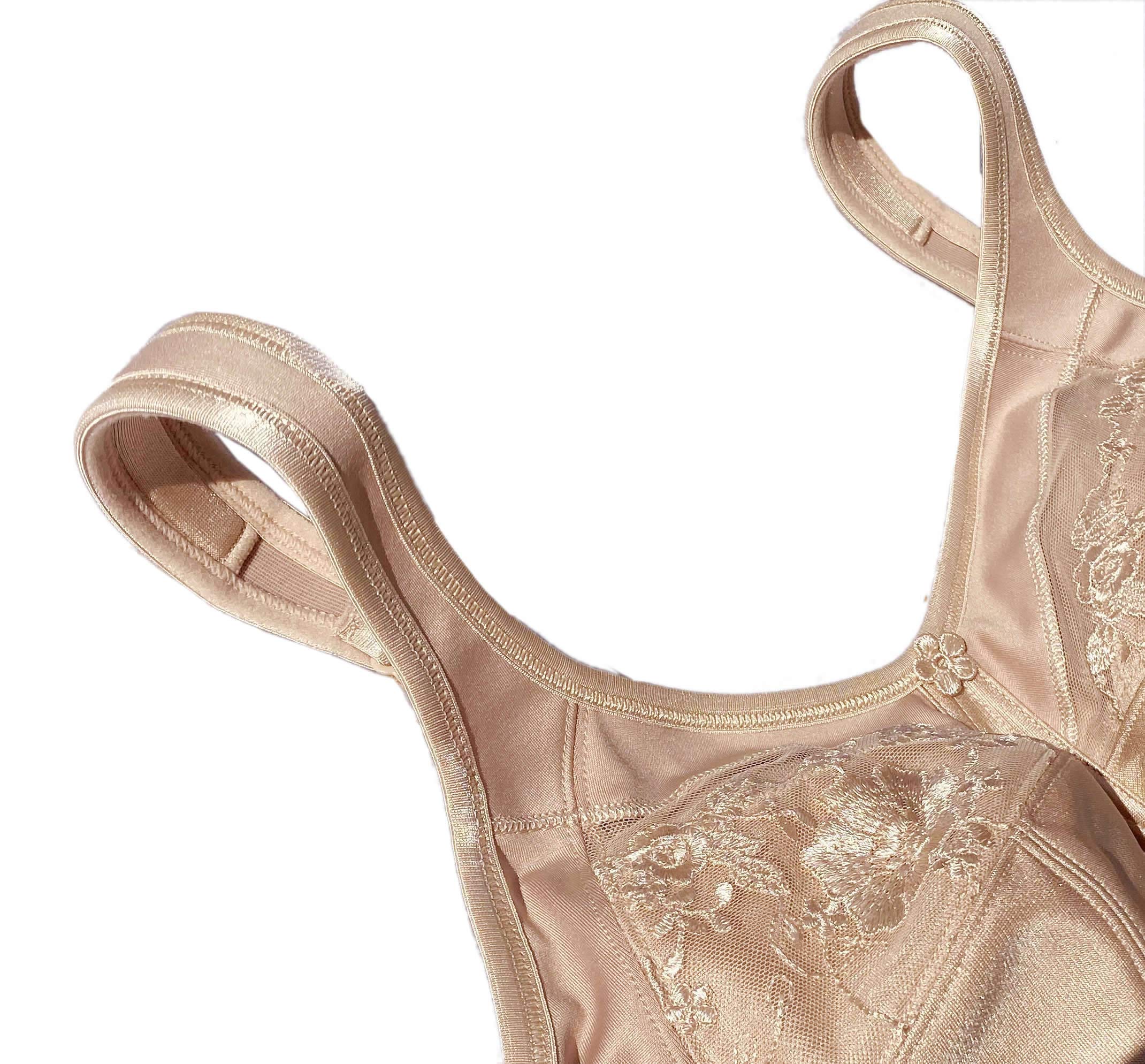BIMEI Sujetador de mastectomía con bolsillos invisibles para formas de pecho, brasier con bolsillo bordado de flores 2118