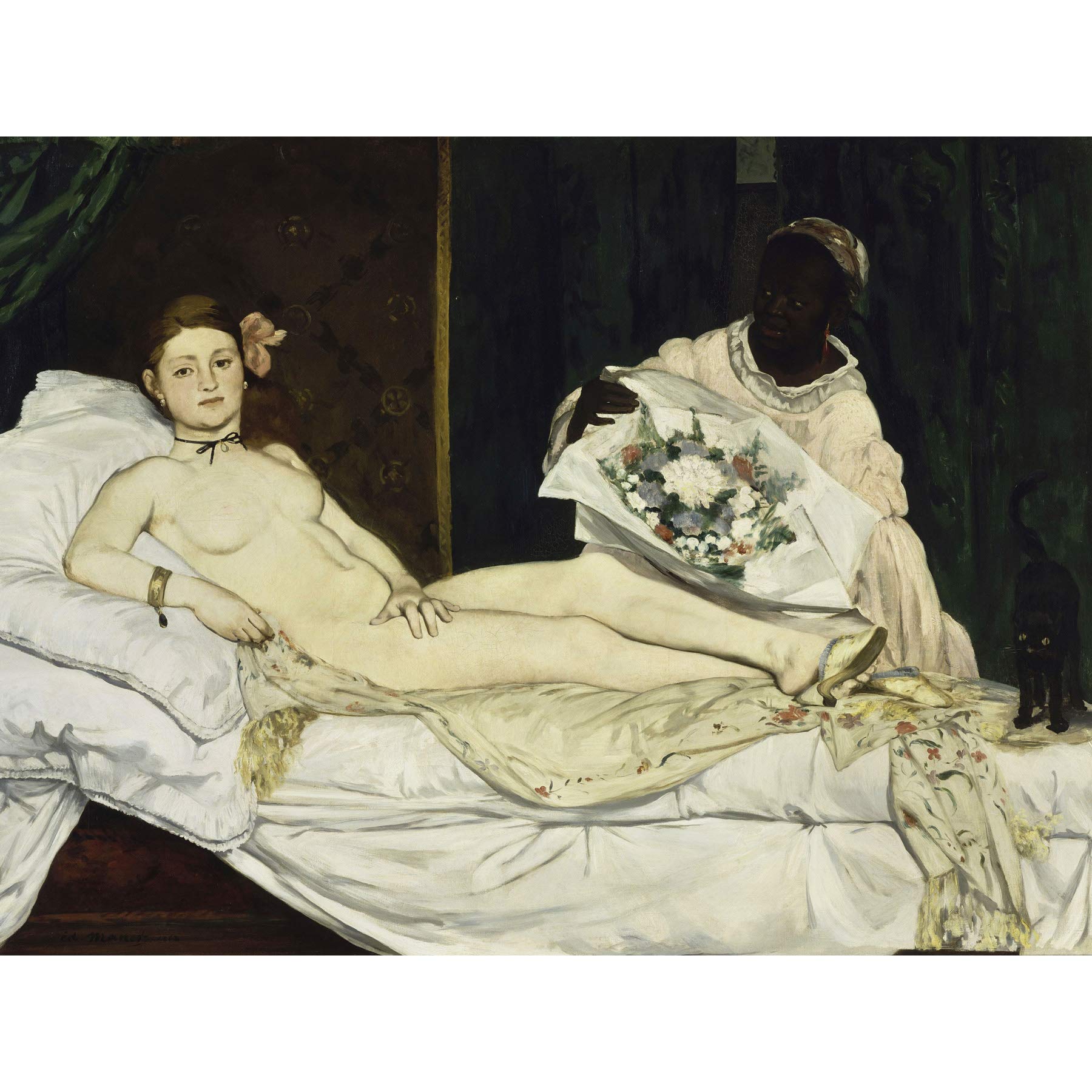 Edouard Manet Olympia Large Wall Art Print Canvas Premium Poster Mural